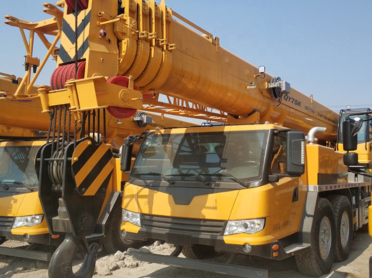 Mobile Lifting Equipment Machines Manufacturer in China 75 Ton Truck Crane Qy75K