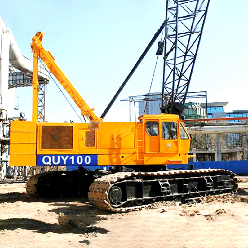 Official Certificated 100 Ton Crawler Crane Quy100