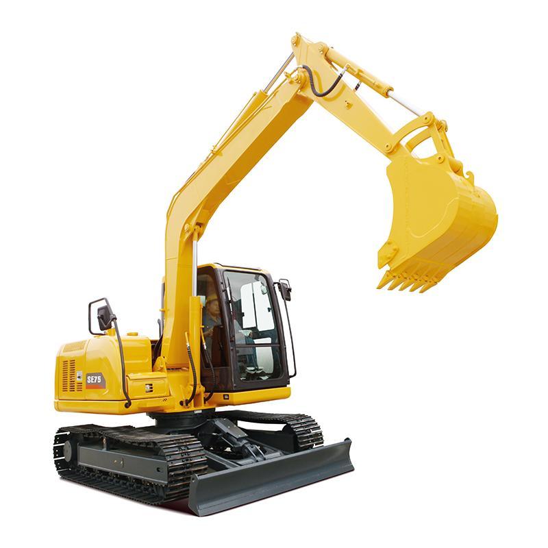 Se75 China Machinery 7.5 Ton Mini Digger Excavator with Spare Parts