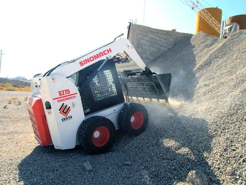 Sinomach 1000kg Skid Steer Loader 275f Mini Loader