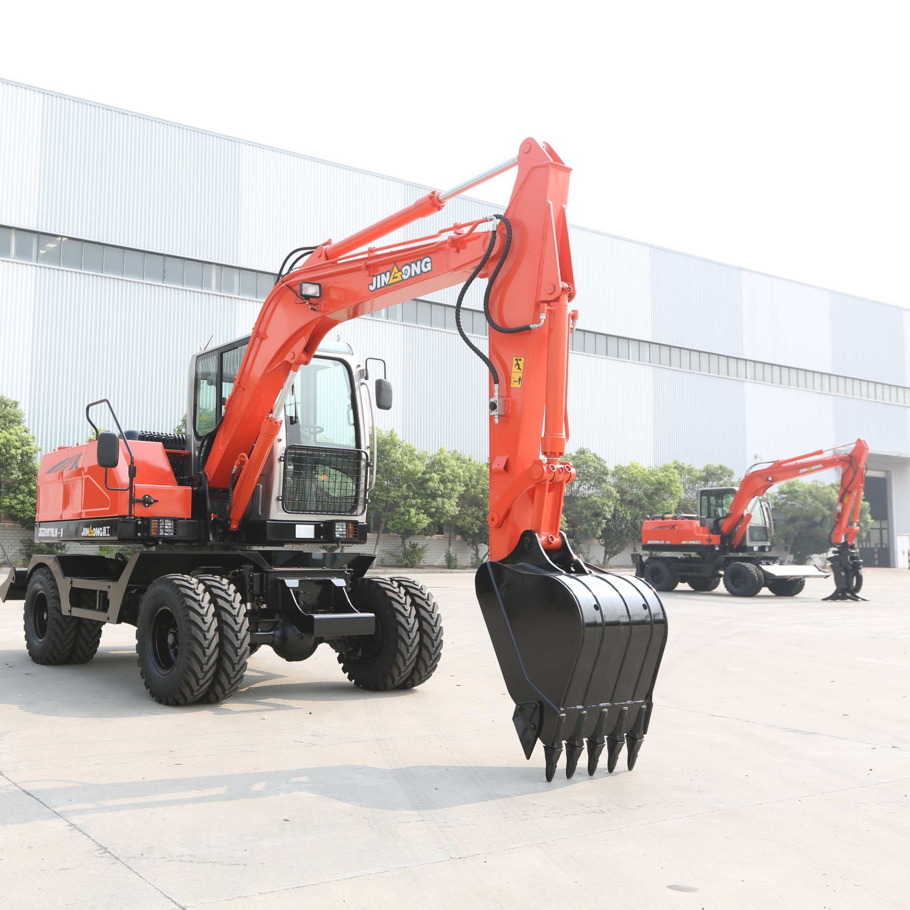 Wheel Excavator China Factory Excavator Jgm9075ln-8 7ton Wheel Digger