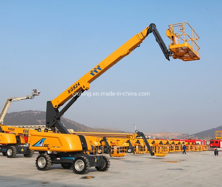 Xgs22 22m 4WD Towable Telescopic Boom Lifting Aerial Platform Price