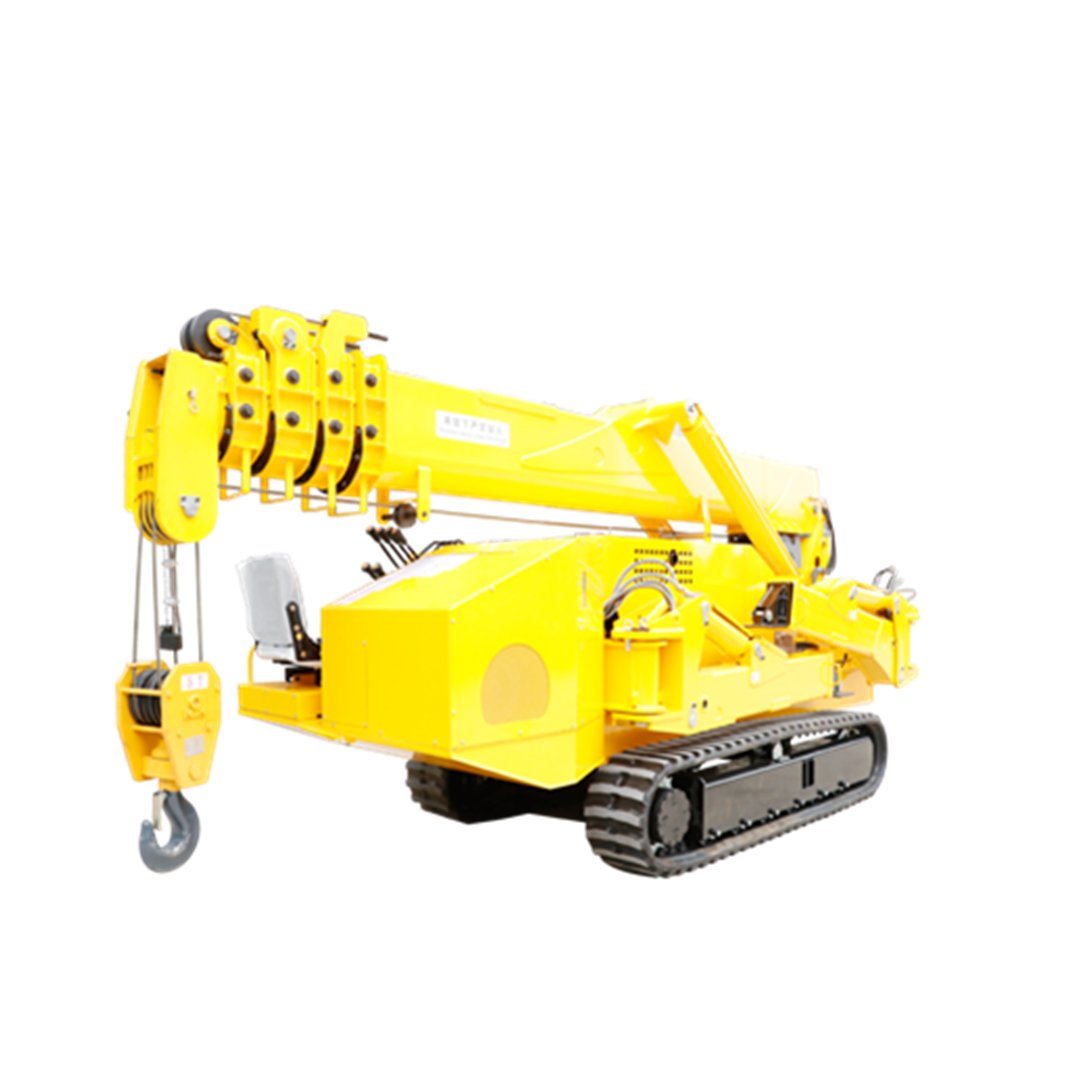 China 
                Manufacturerbrand New 5 Ton Mobile Telescopic Crawler Spider Crane for Sale
             supplier
