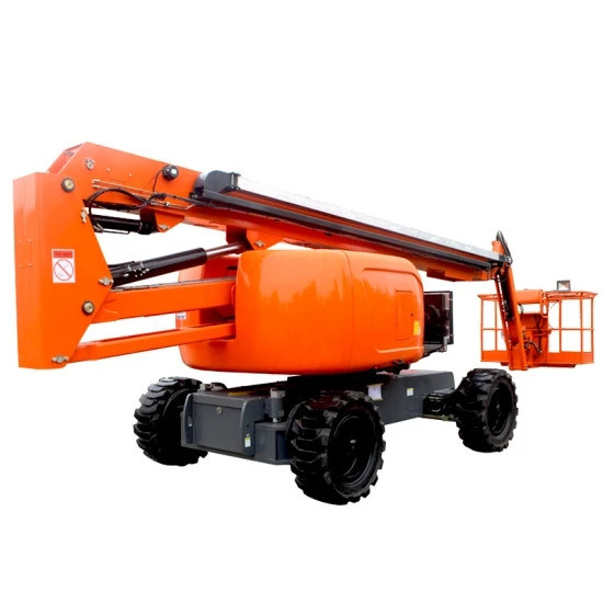14m Hydraulic Electric Vertical Mounted Telescopic Boom Man Lift for Sale