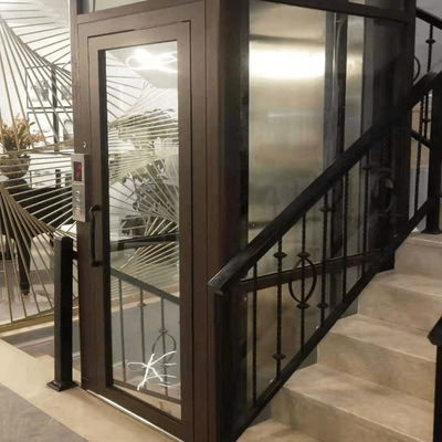 Home Elevator with Glass Shaft
