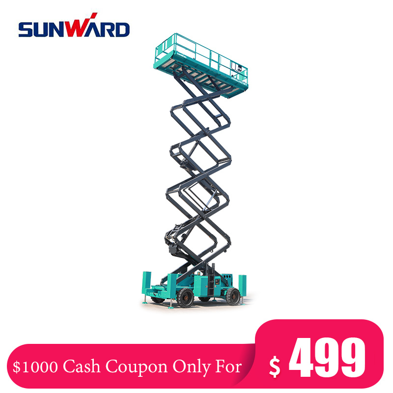 China 
                Cash Coupon Sale! 10m Self-Propelled Scissor Hydraulic Elevated Work Platform Lift Swsl1412HD
             supplier