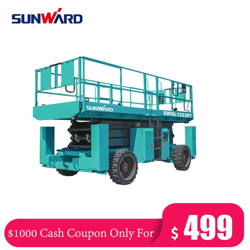 Cash Coupon Sale! Aerial Work Platform Full Electric Scissor Lift Max with Hydraulic Driver and Self Propelled Scissor Lifter