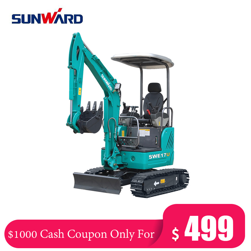 Cash Coupon Sale! Chinese Sunward 1 Ton Crawler Small Digger Mini Excavator Price
