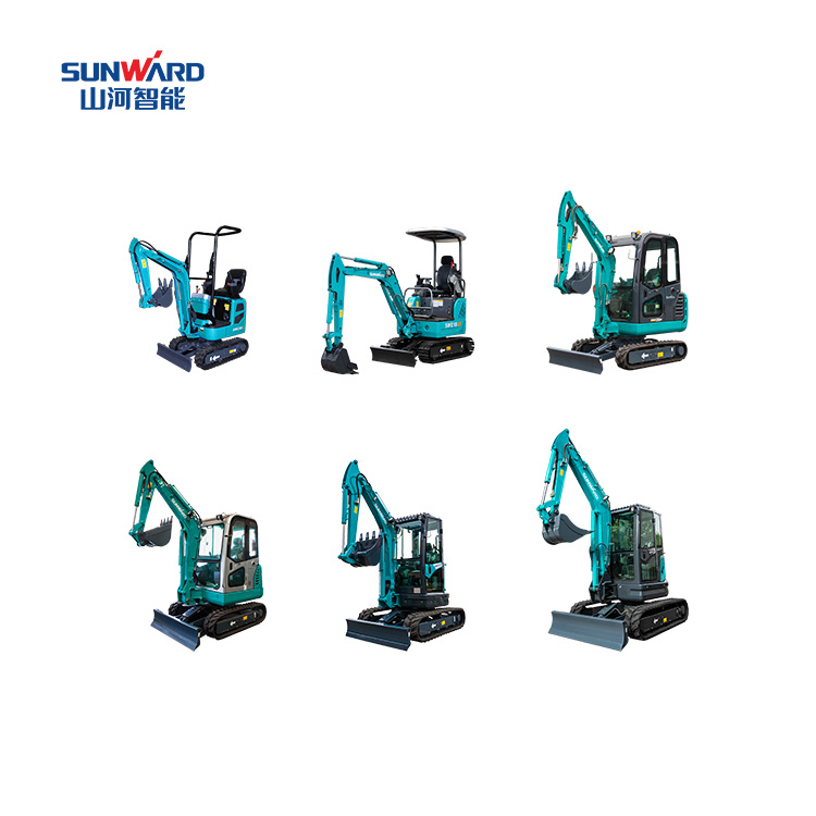 
                中国製 Sunward Swe08b 油圧ショベルミニトラクタ低価格
            