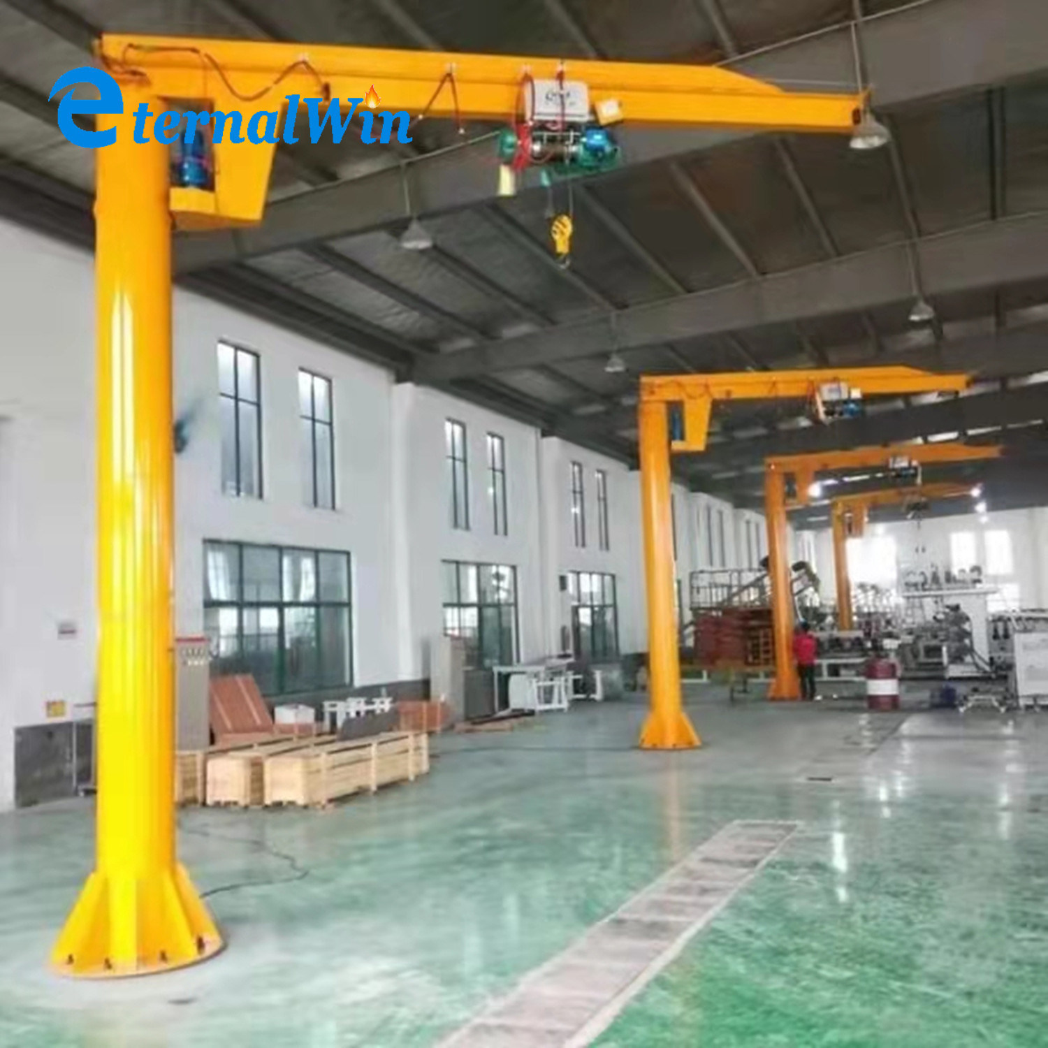 China 
                0,25t-5ton Werkstattmontierte Hebezeuge drehbare 360 Grad Jib Kran Mit Elektrozug
             Lieferant