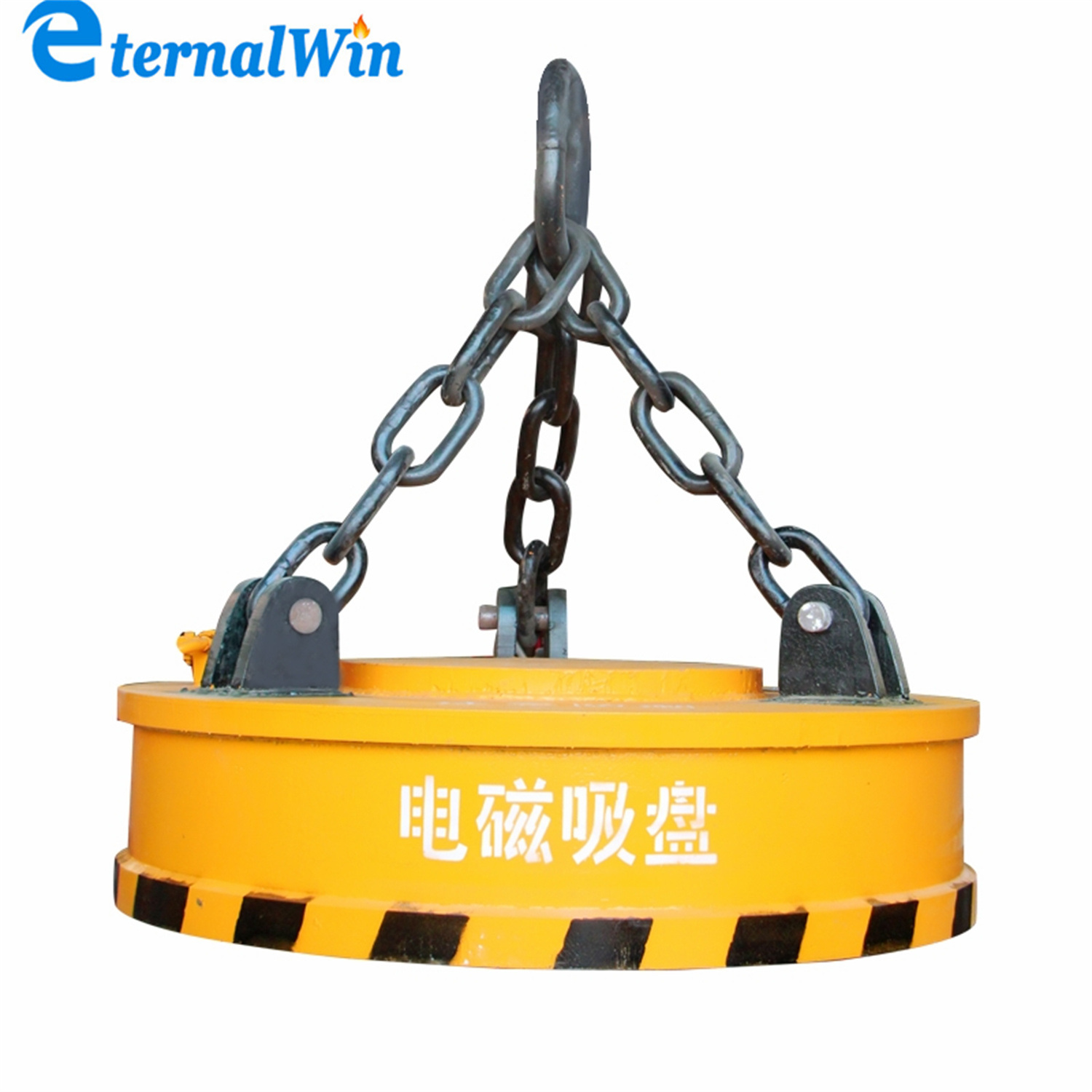 China 
                1 2 10 ton schroot Yard rond magnetische magneet lifter Voor Chuck & Crane
             leverancier