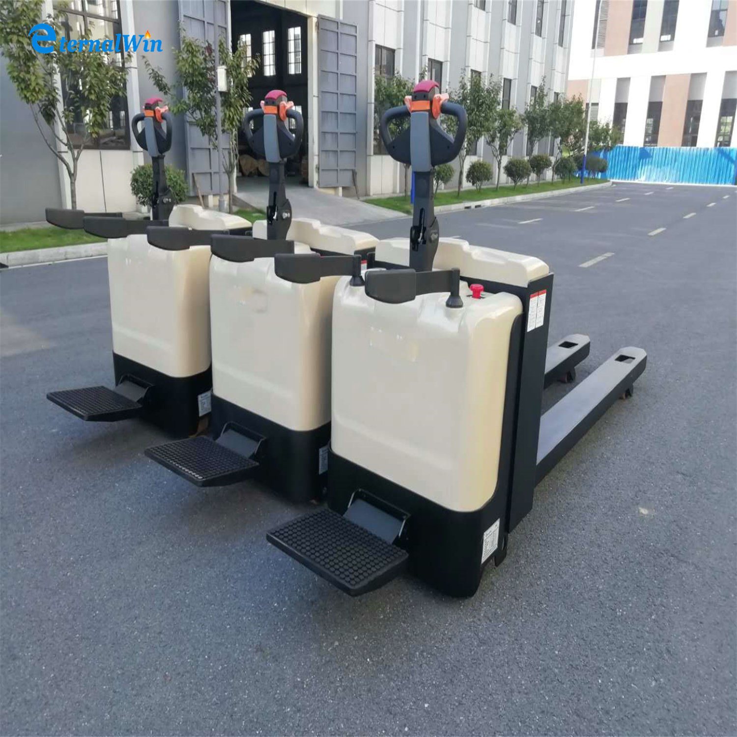 1.5ton Heavy-Duty Full Electric Pallet Truck 3m Walk Full Electric Stacker Forklift Factory Price with Lithium Battery Forklift Pallet Truck