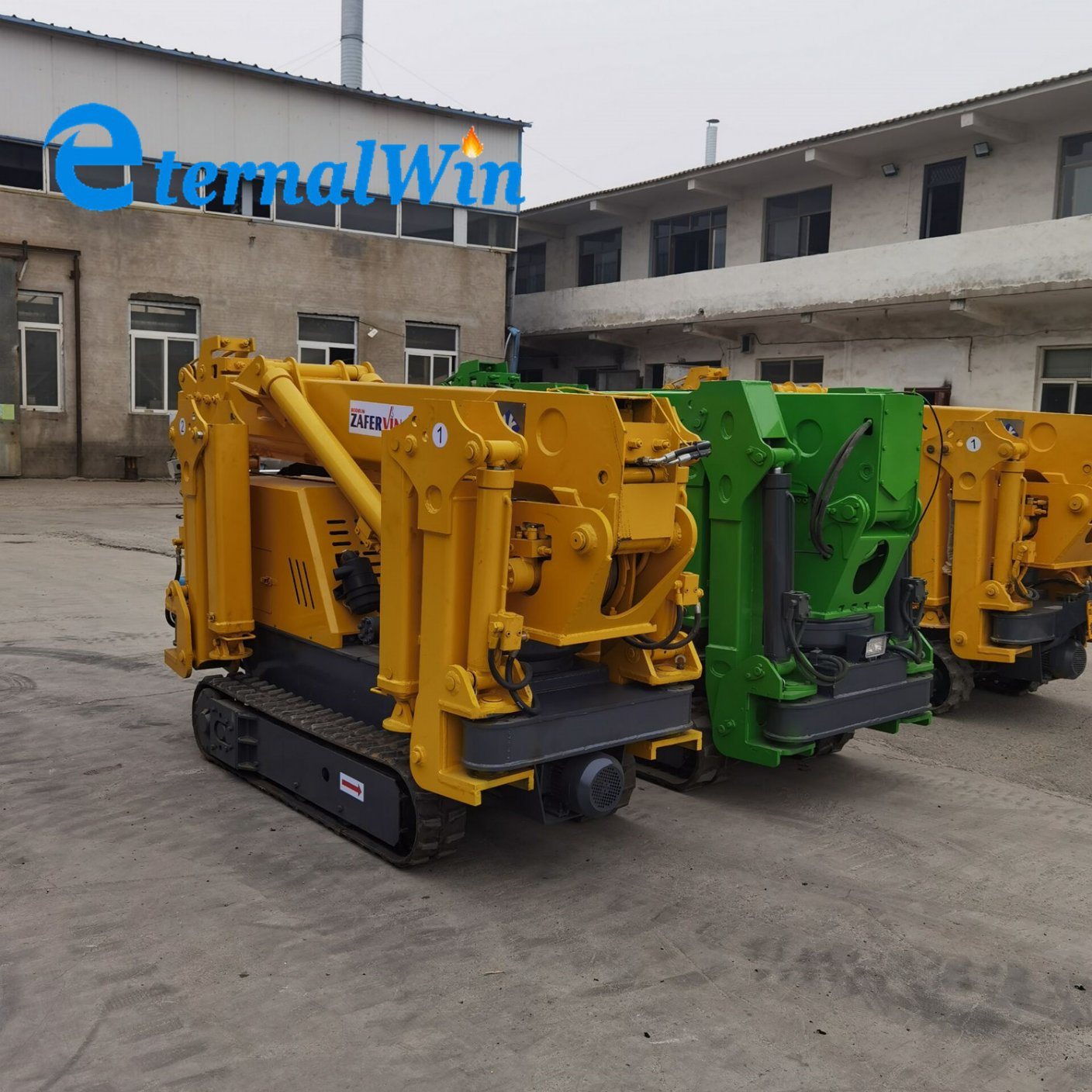 1 Ton 2 Ton 3 Ton 4 Ton 5 Ton 6 Ton 8 Ton 9 Ton 10 Ton 12ton Hydraulic Diesel Engine Drive Crawler Mobile Spider Crane for Sale