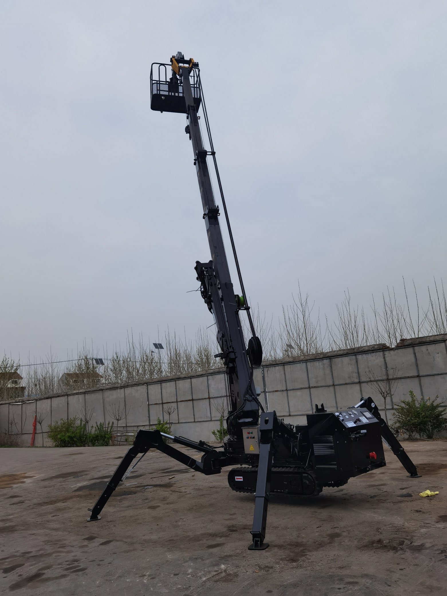 China 
                1 Tonnes 3 Tonnes 5 Tonnes High Quality Mini Spider Crane with Fly Jib and Basket Sold to Australia Canada European Spider Manlifts
             supplier