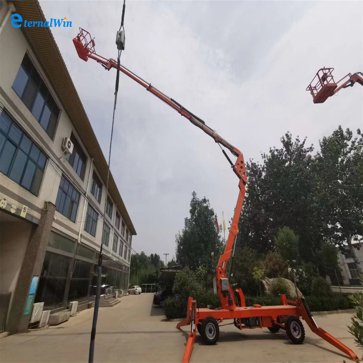 10m 12m 14m 16m 20 M Mobile Hydraulic Battery Powered Boom Lifter Foldable Hydraulic Lift Articulated Boom Lifter Man Lifting Platform with CE