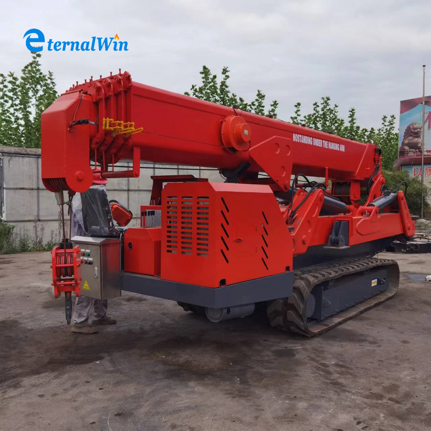 12 Ton 21m Diesel Engine Mobile Crawler Spider Crane for Sale