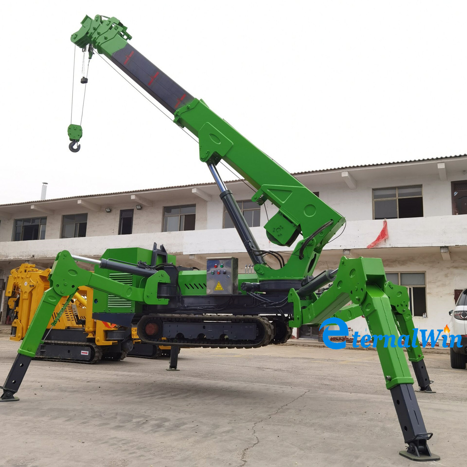 12t Heavy Duty Spider Lifting Crawler Cranes Propeller Control