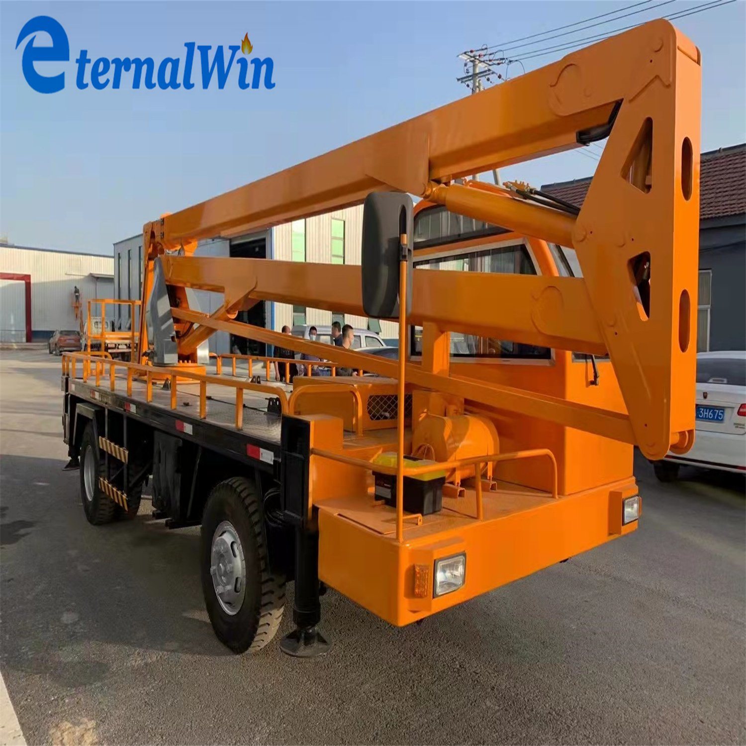 16m 14m 12m 10m 8m Boom Man Lift Platform Cherry Picker Towable Boom Lift for Aerial Work