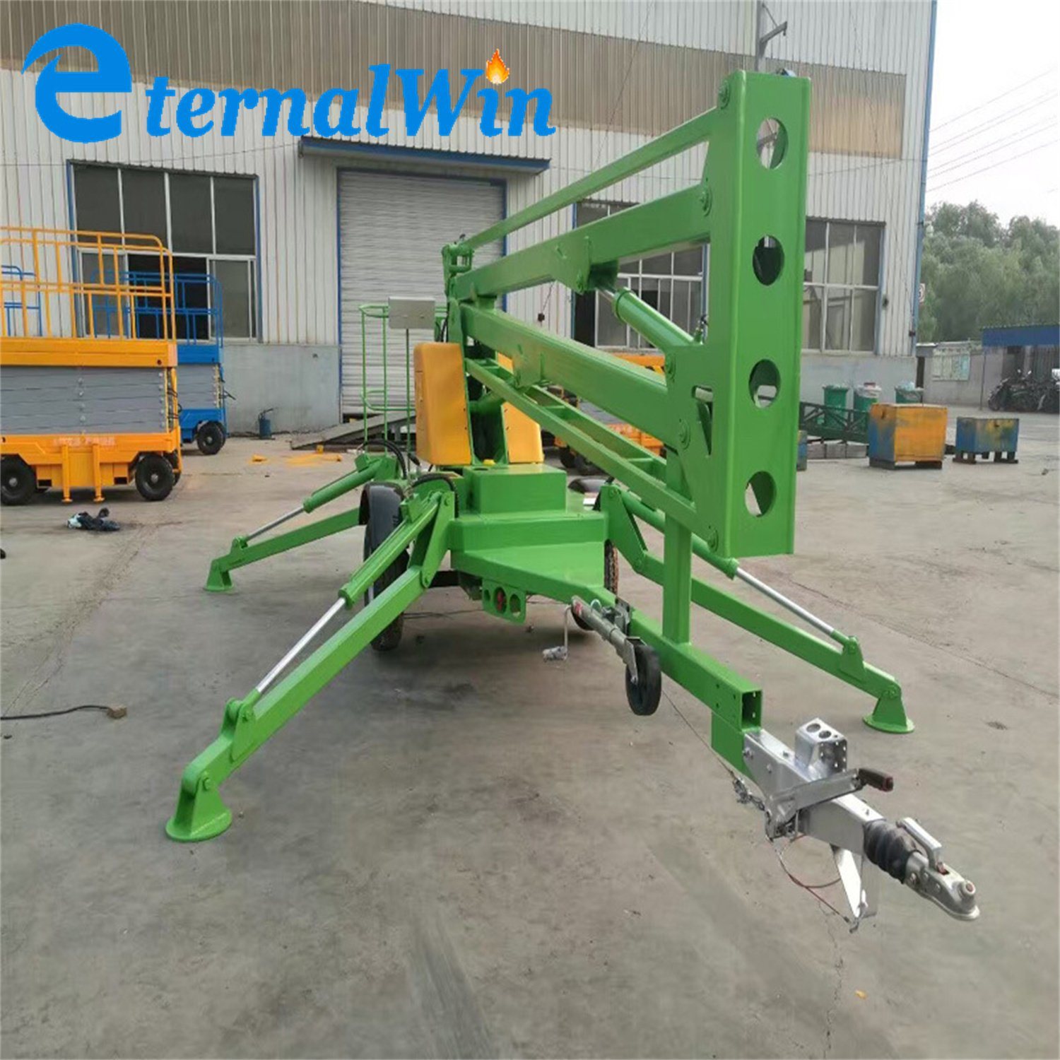 16m Reach Towable Cherry Pickers Spider Lift Platform Pickup Trailer Knuckle Mini Aerial Working Boom Lift