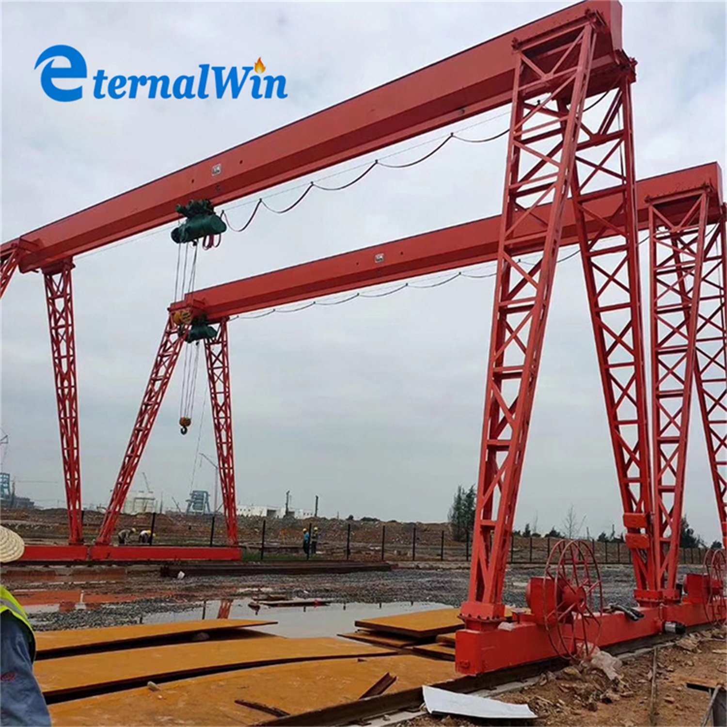 1ton 20 Tons Mh Type Single Beam Gantry Crane for Sale with CE