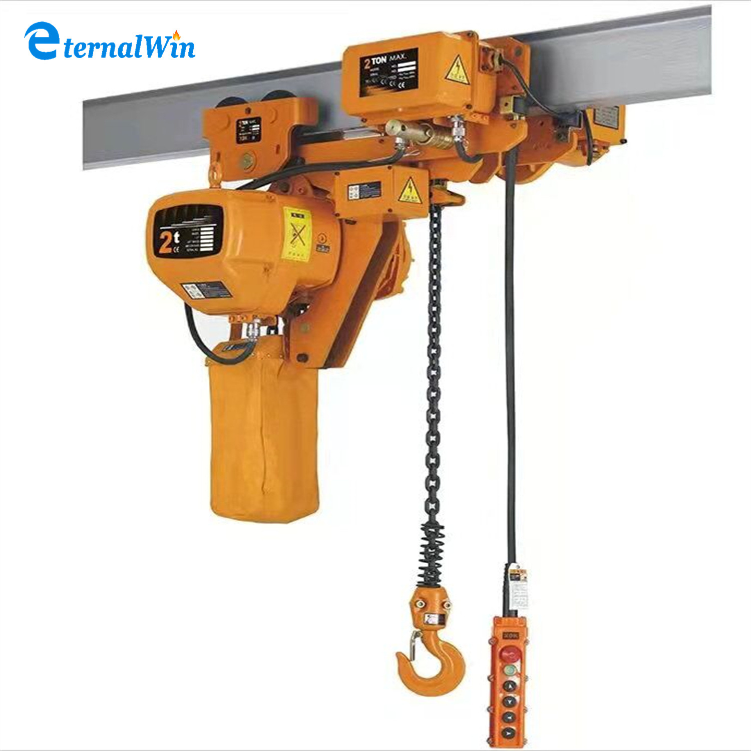 China 
                1ton 3ton Fixed and Mobile Electric Chain Hoist with Trolley
             supplier