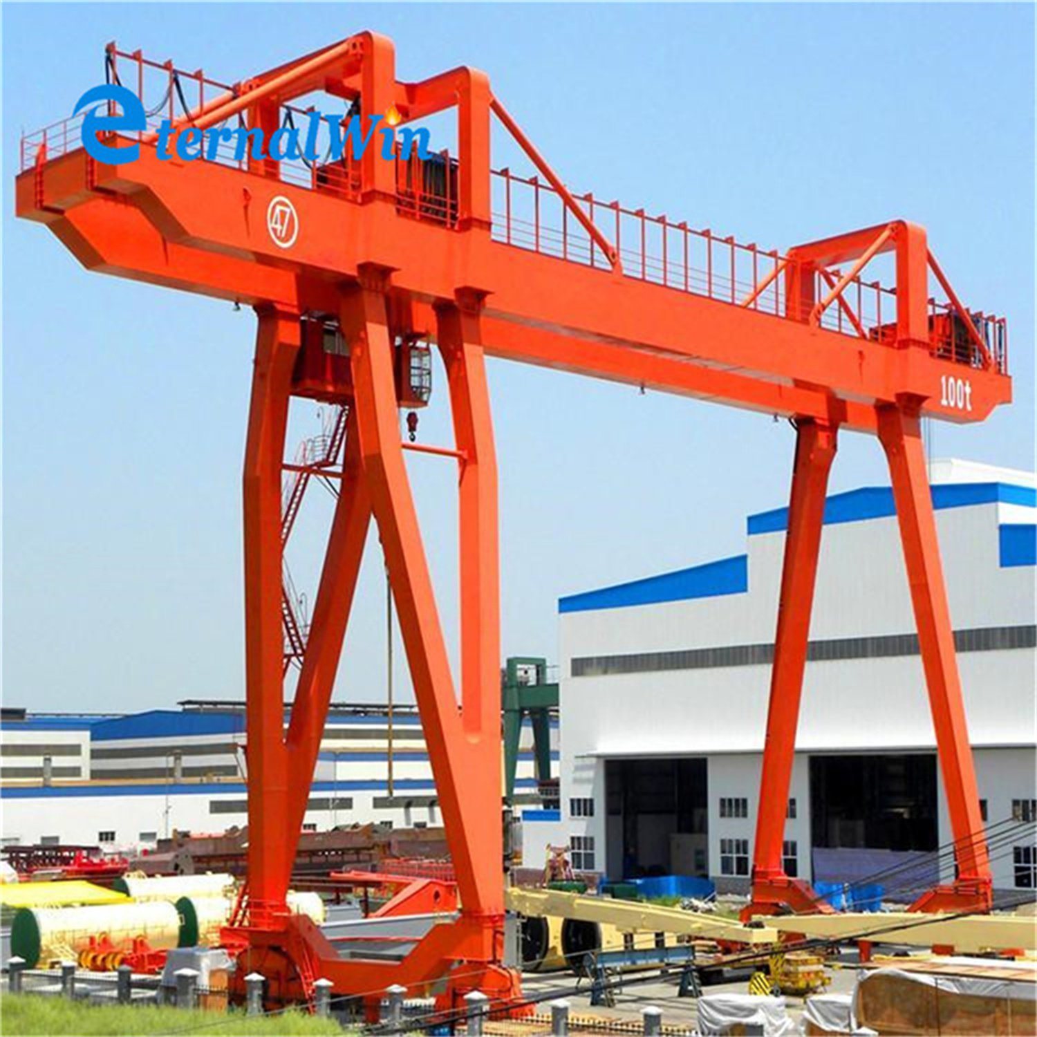 20t Mobile Electric Wire Rope Cable Hoist Gantry Overhead Crane for Material Handling Lifting Equipment