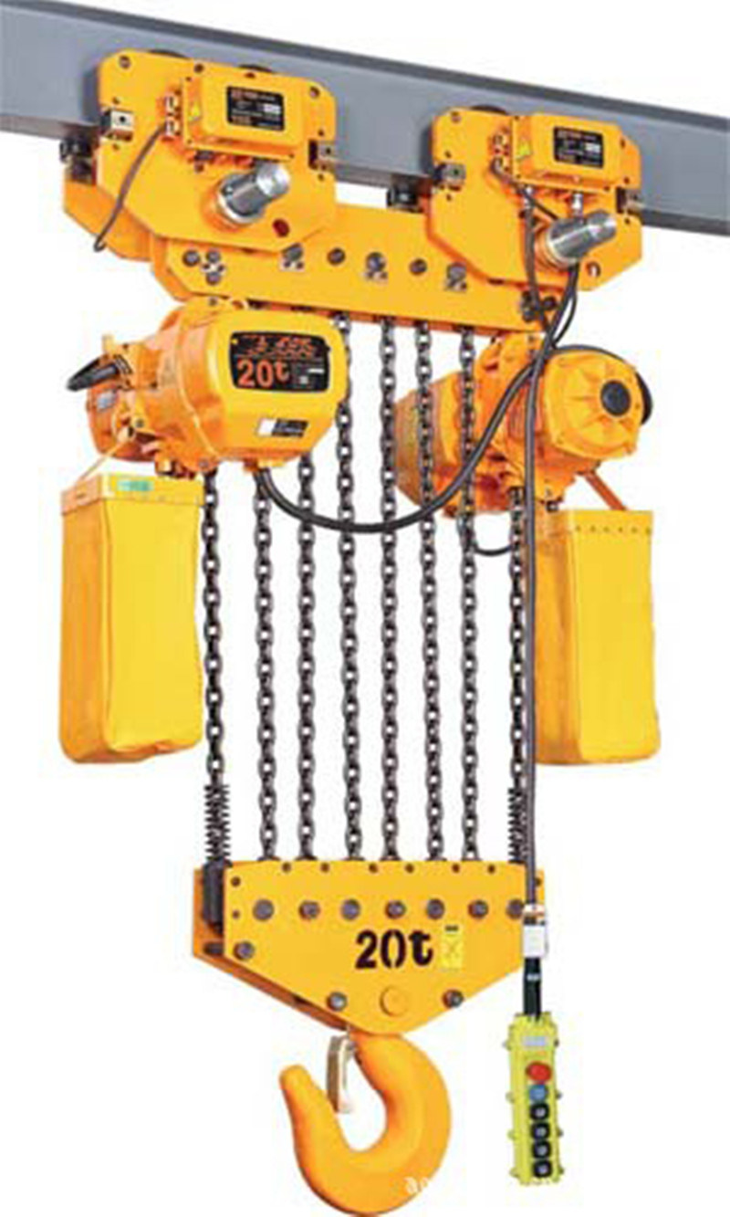China 
                20ton Electric Chain Fall Block Hoist for Single Double Overhead Crane
             supplier