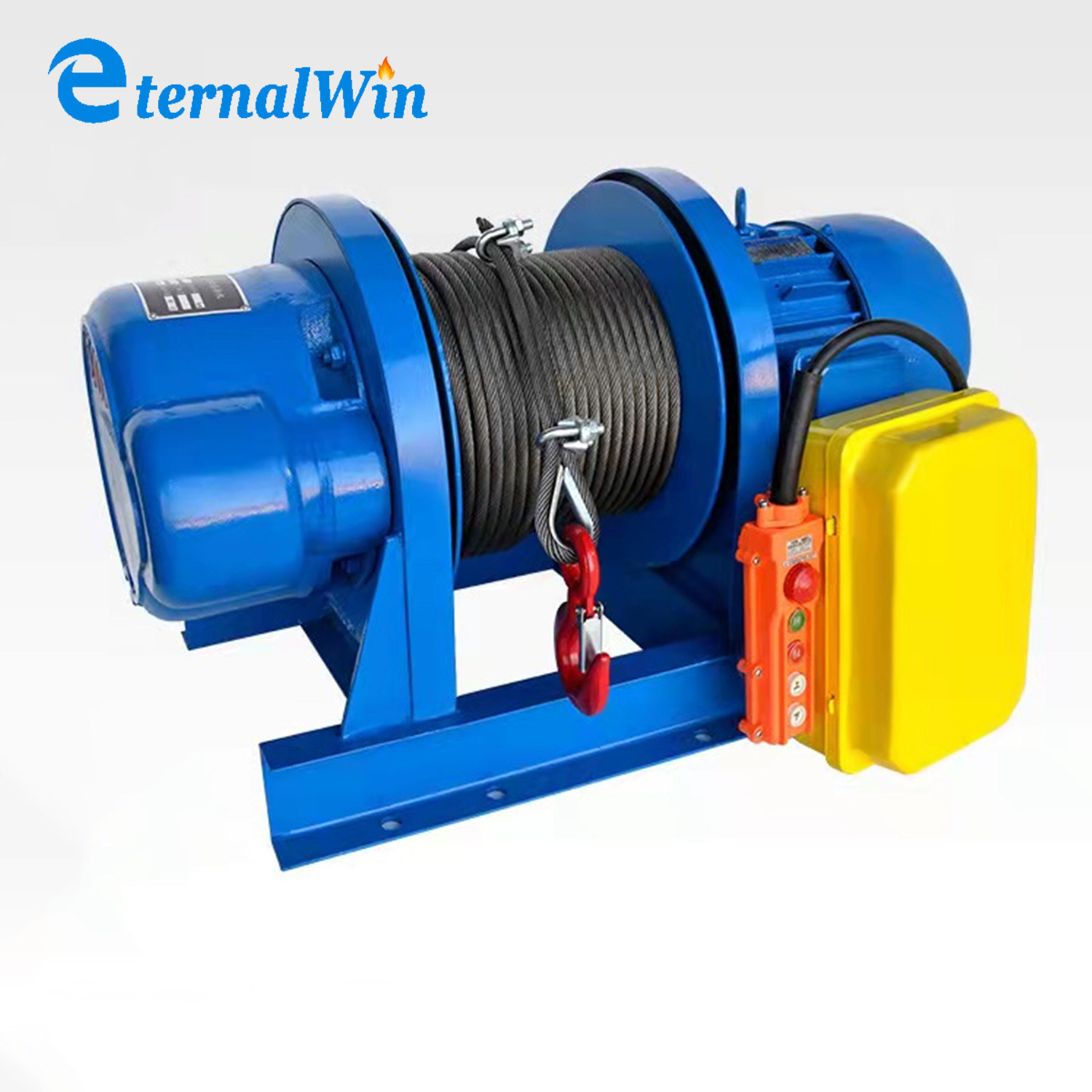 220V Low Speed Electric Wire Rope Winch 500kg 1000kg 2000kg