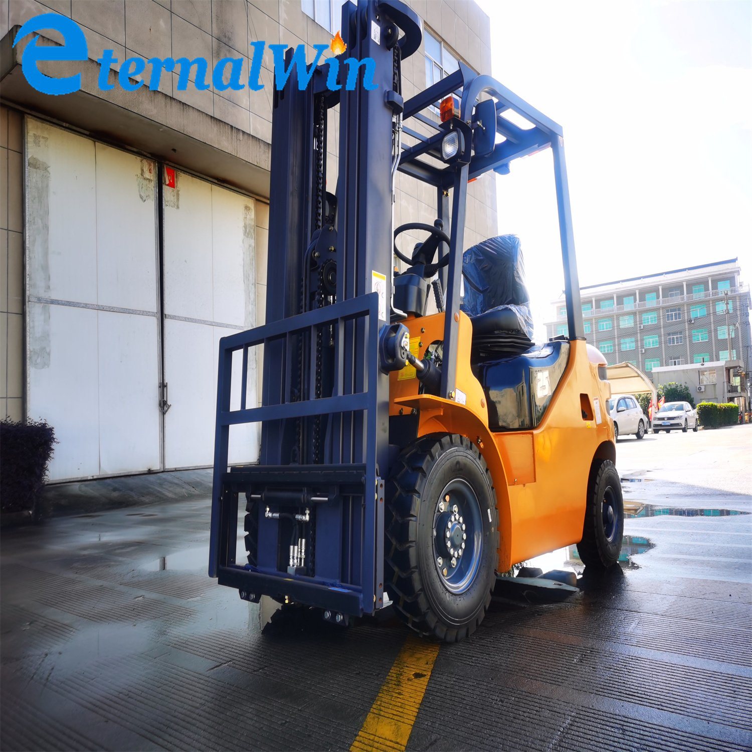 3.5ton 4m LPG Liquefied Petroleum Gas Forklift Triple Mast Forklift
