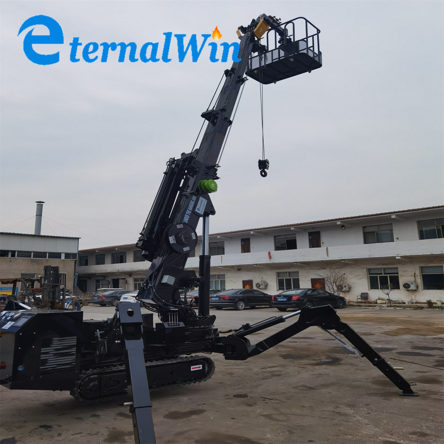 China 
                3 Ton Mini-grua de Esteiras elétrica sobressalente estreito 3.0 Spider Guindaste
             fornecedor