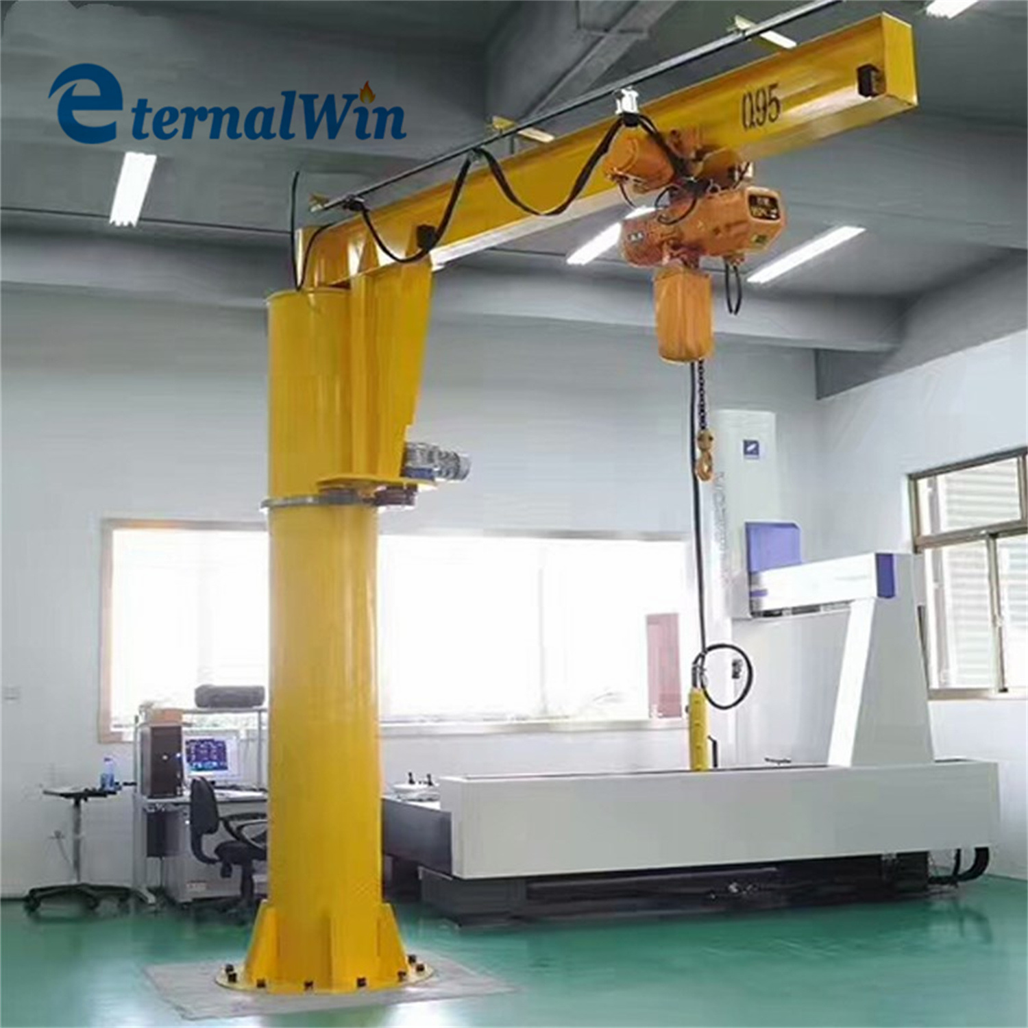 360 Degree Rotating Pillar Column Post Mounted Swing Arm Jib Crane for Sale