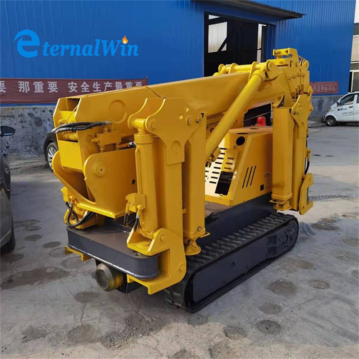 Chine 
                Rotation à 360 degrés 3tonne Mini grue grue à chenille Spider avec certificat CE
             fournisseur