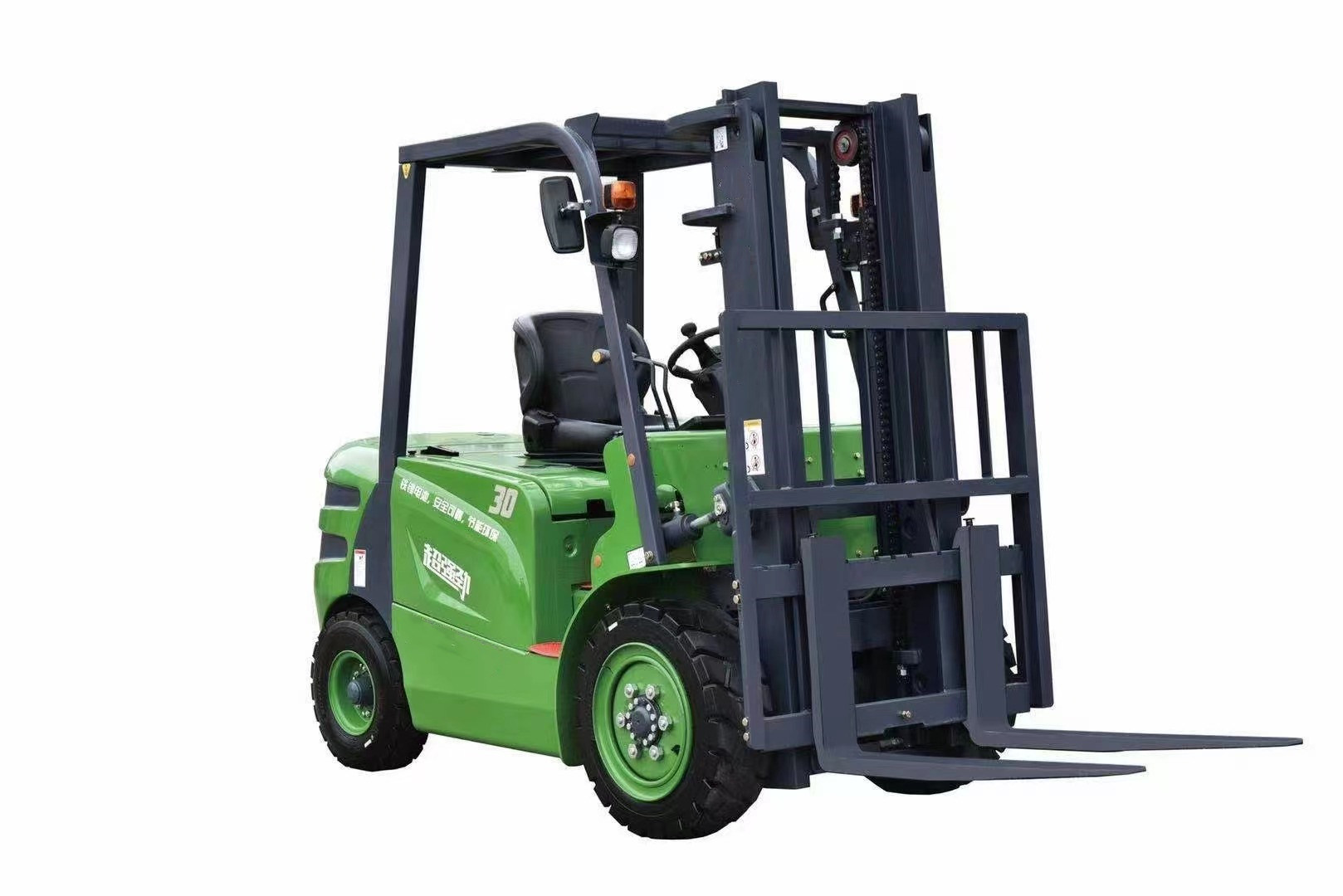 3t 3m 4 Wheels Electric Truck Counterbalanced Hydraulic Forklift Sitting Driving Style