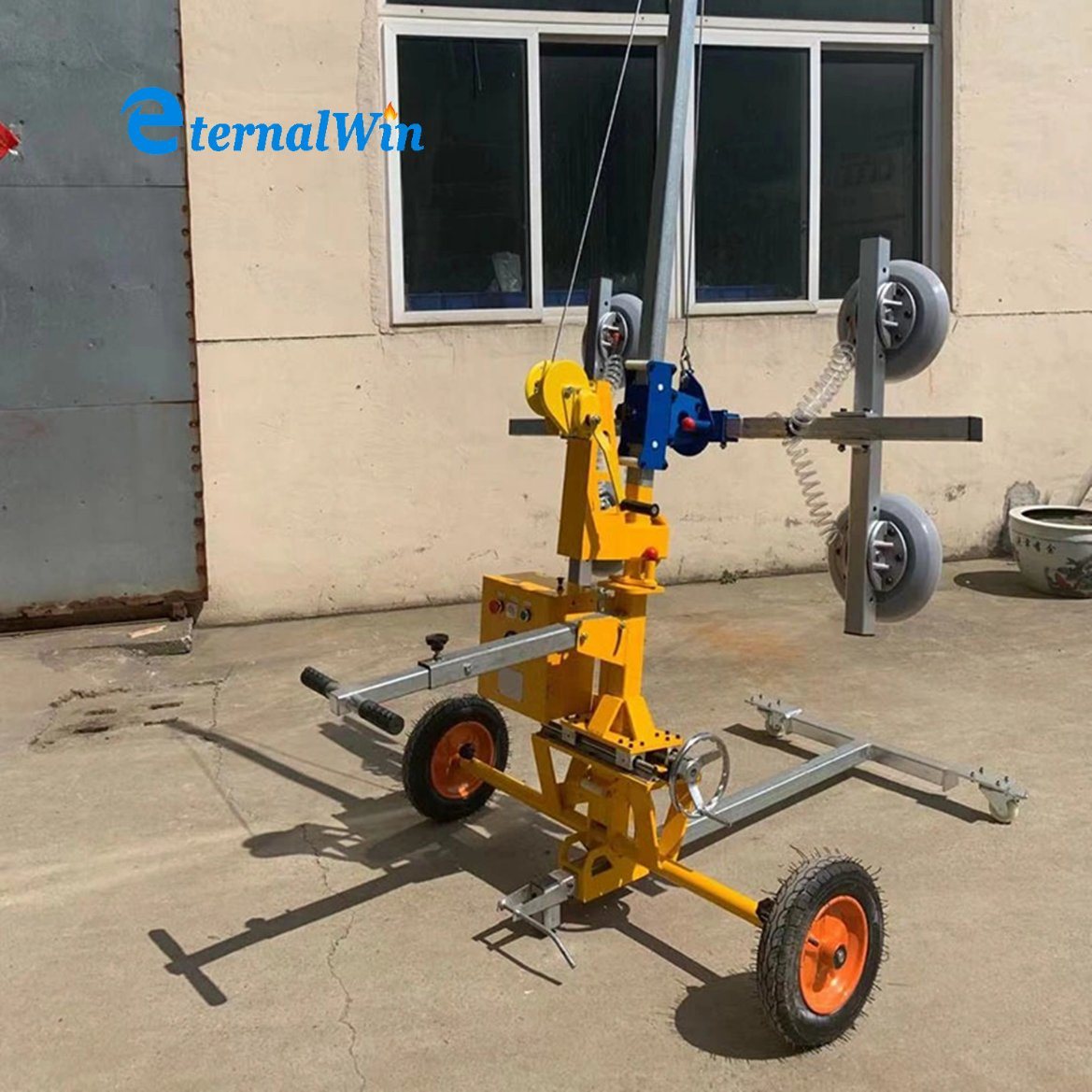 400kg Loading Capacity Manual Glass Lifting Vacuum Lifter Trolley