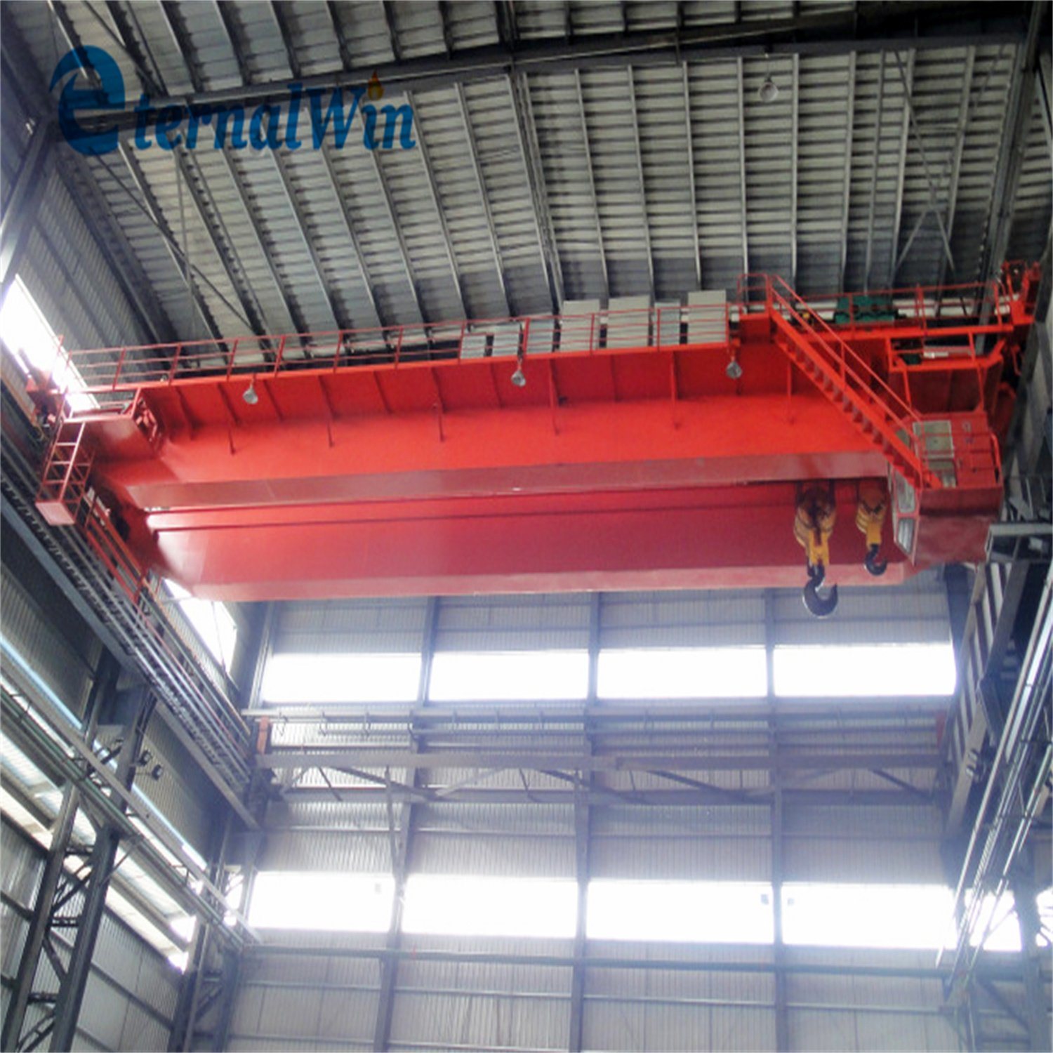 China 
                45ton Double Girder Overhead Bridge Crane for Workshop with Hoist
             supplier