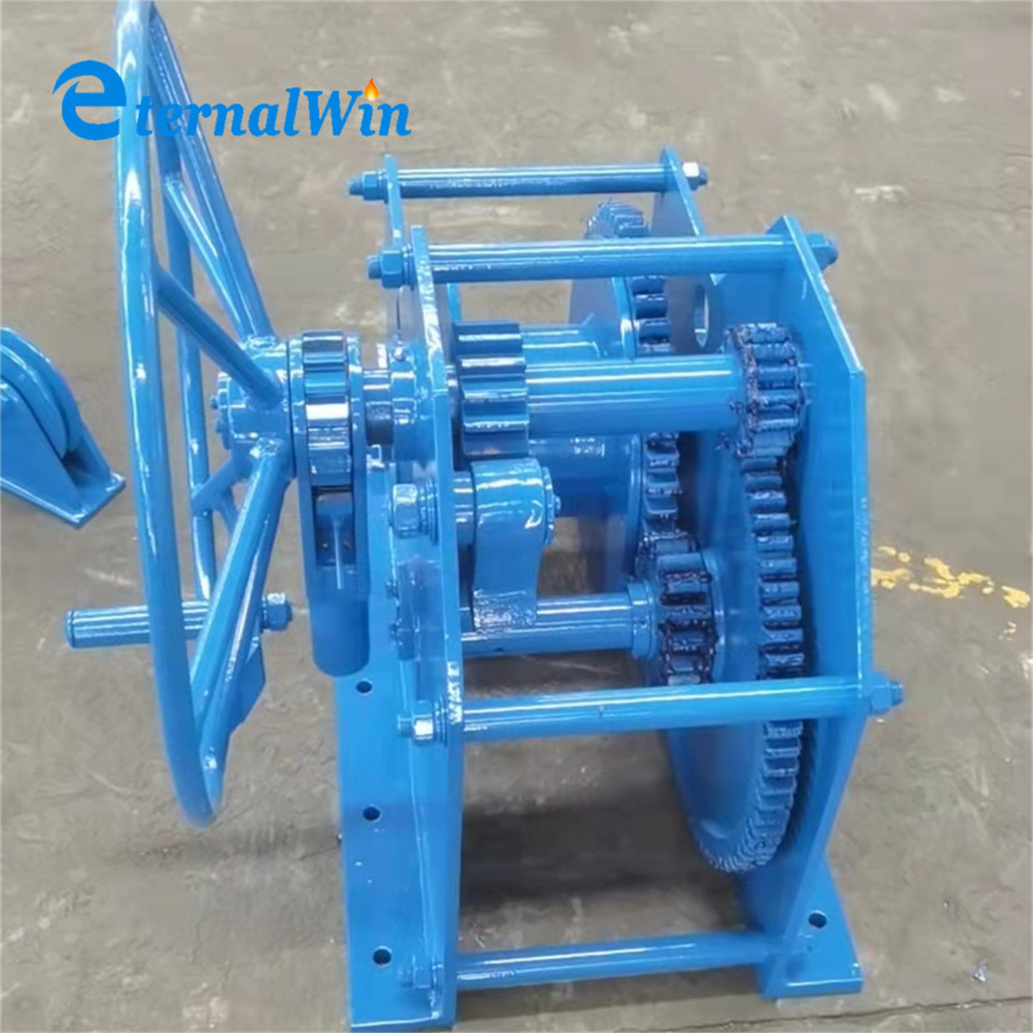 
                5 Ton Manual Hand Winch Electric/ Diesel Engine Powered Towing Tools Boat Winch with Wire Rope Hand Brake Winch
            