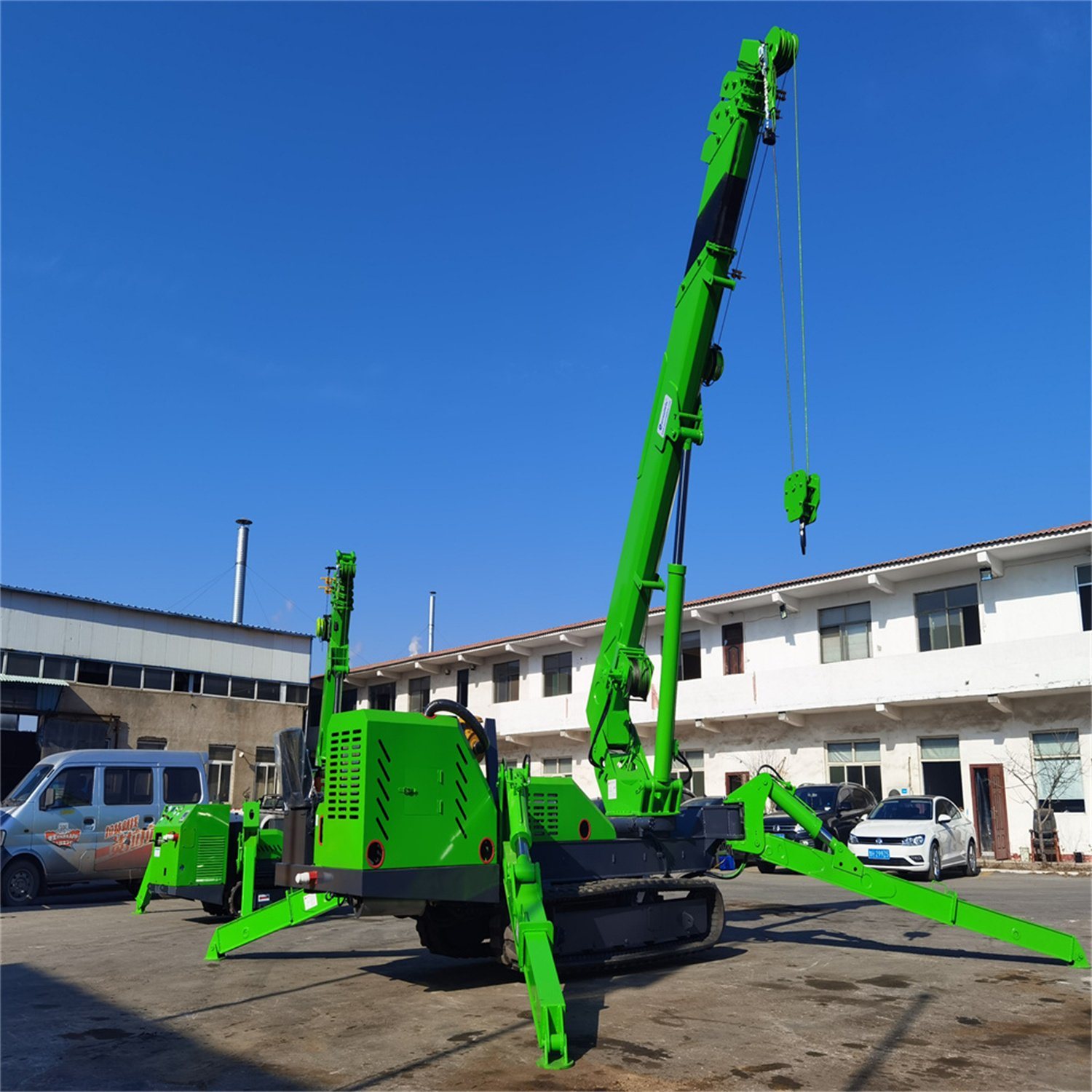 5 Ton Portable Hydraulic Electric Mini Mobile Spider Crane for Sale