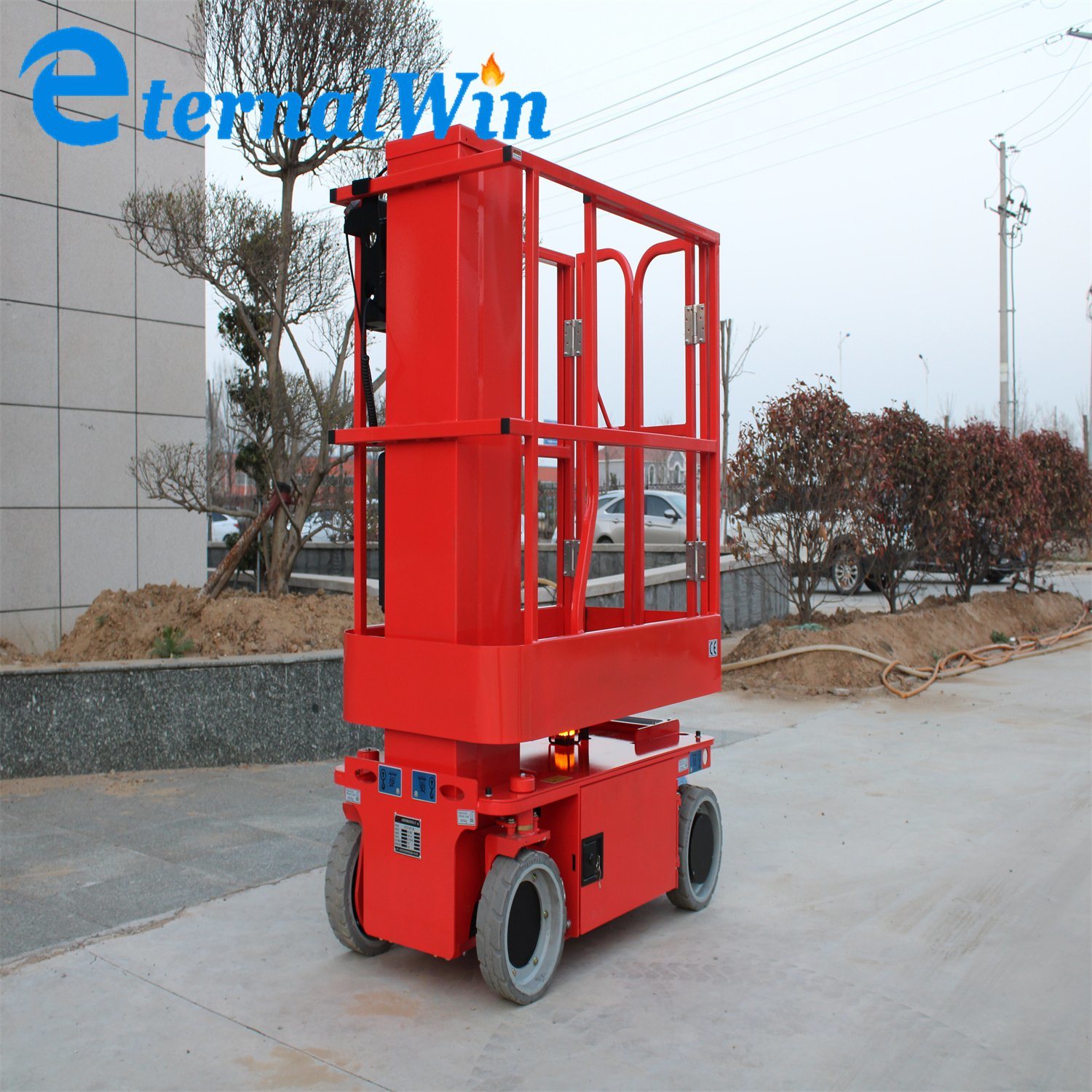 China 
                8-16m mastro duplo elevador de alumínio/Plataforma Manlift eléctrico
             fornecedor