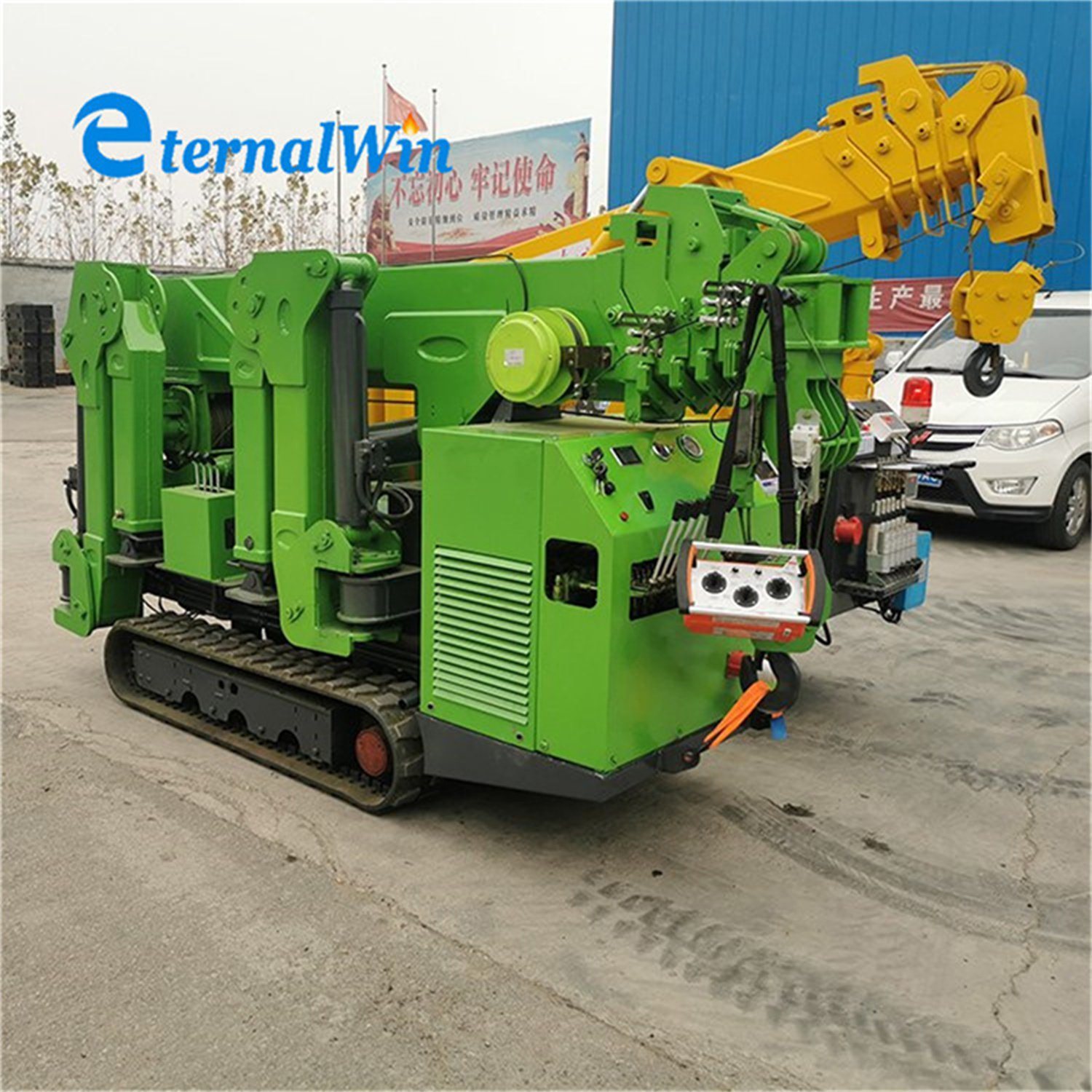 9.7m 13m Mobile Spider Crawler Crane Construction Mini Cranes with Capacity 3 Tons