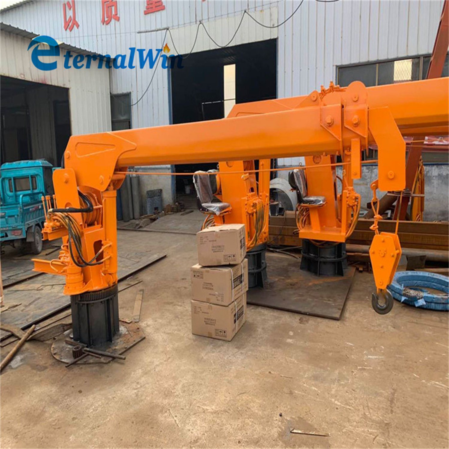 ABS/CCS Certified Knuckle Boom Marine Crane for Fishing Commercial Navy Ship