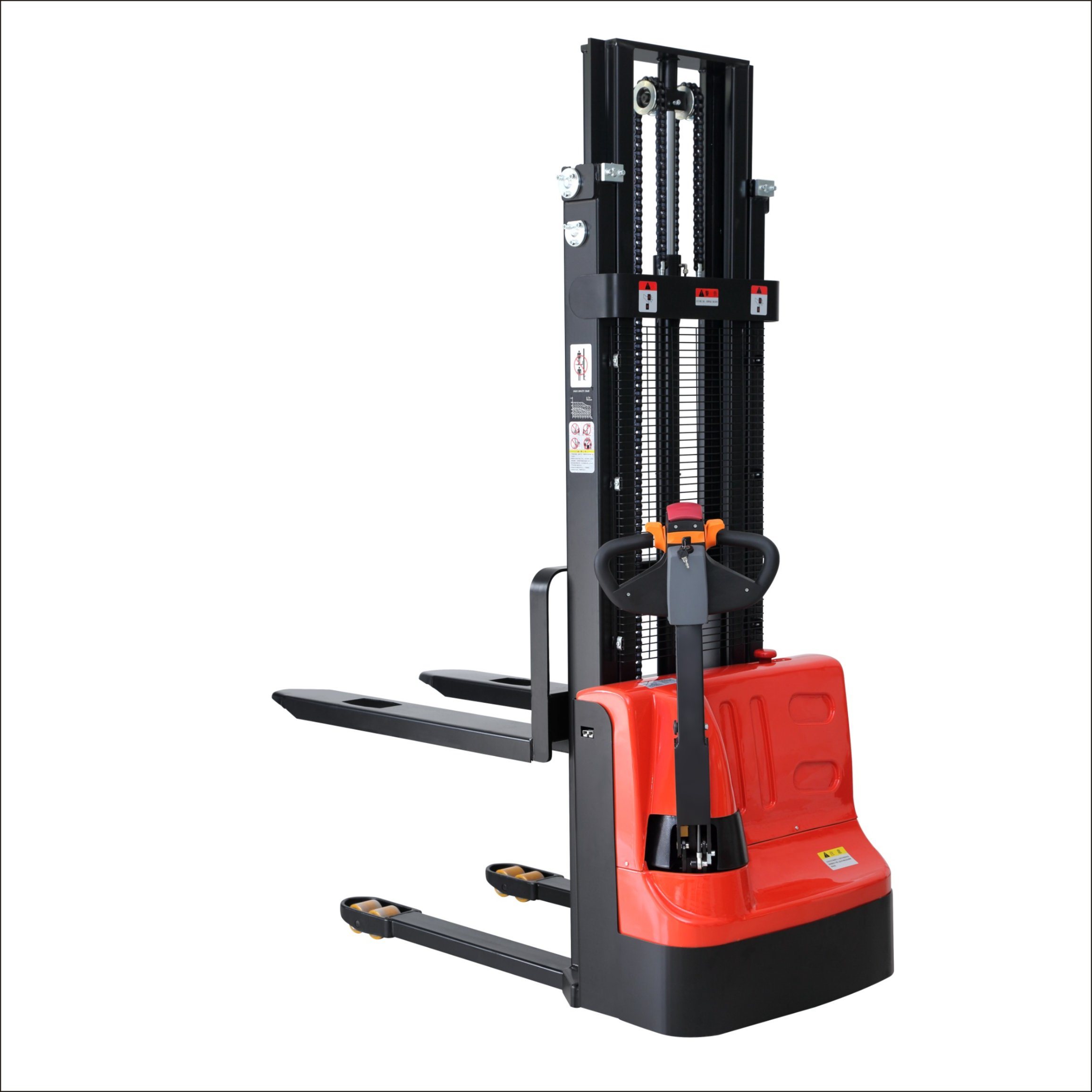 AC Driving Stacker System Maintenance Friendly Electric Walkie Stacker Forklift with Large Storage Battery