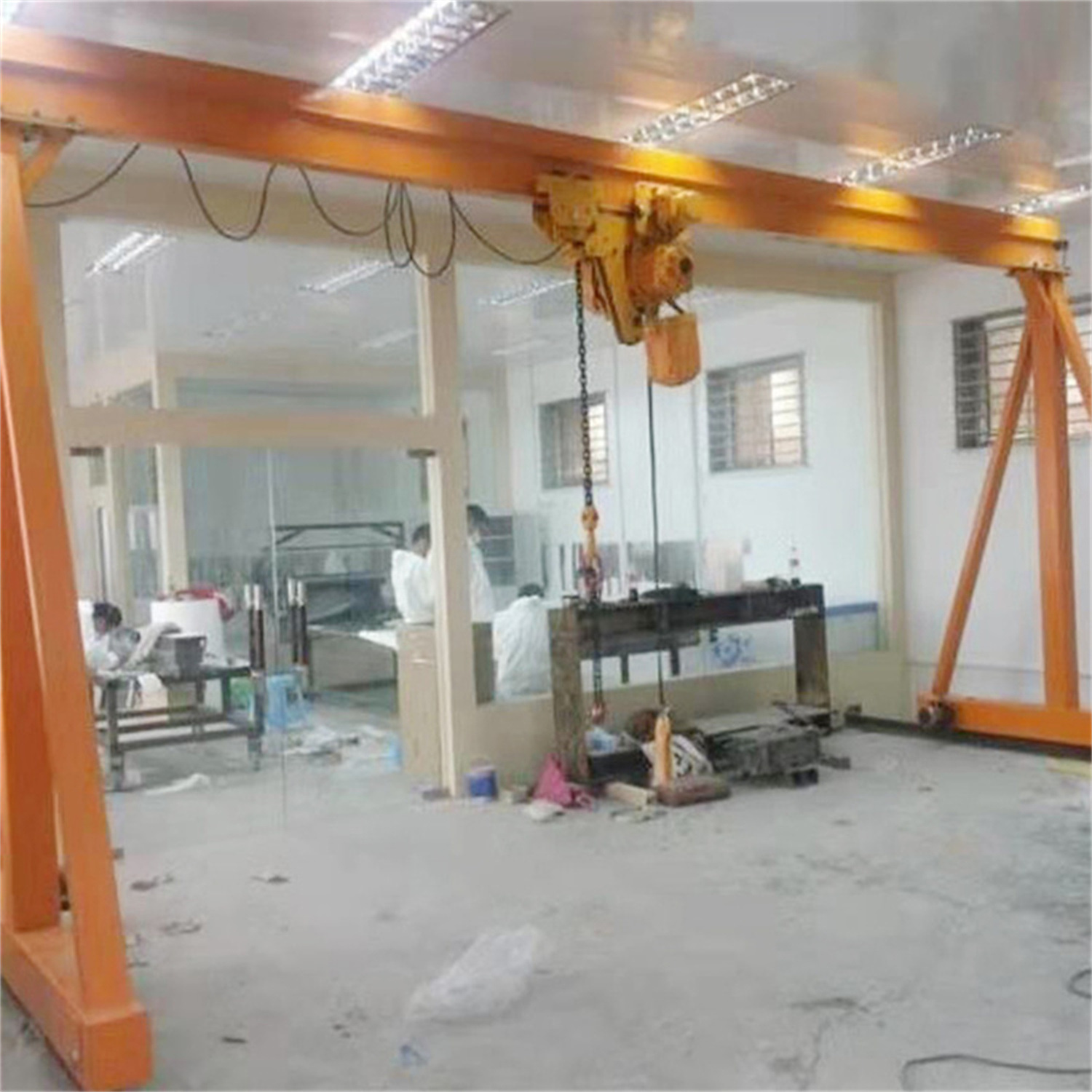 Adjustable Height Customized Portable Mobile Mini Type Gantry Crane 1 Ton 2 Ton 3 Ton Factory Price