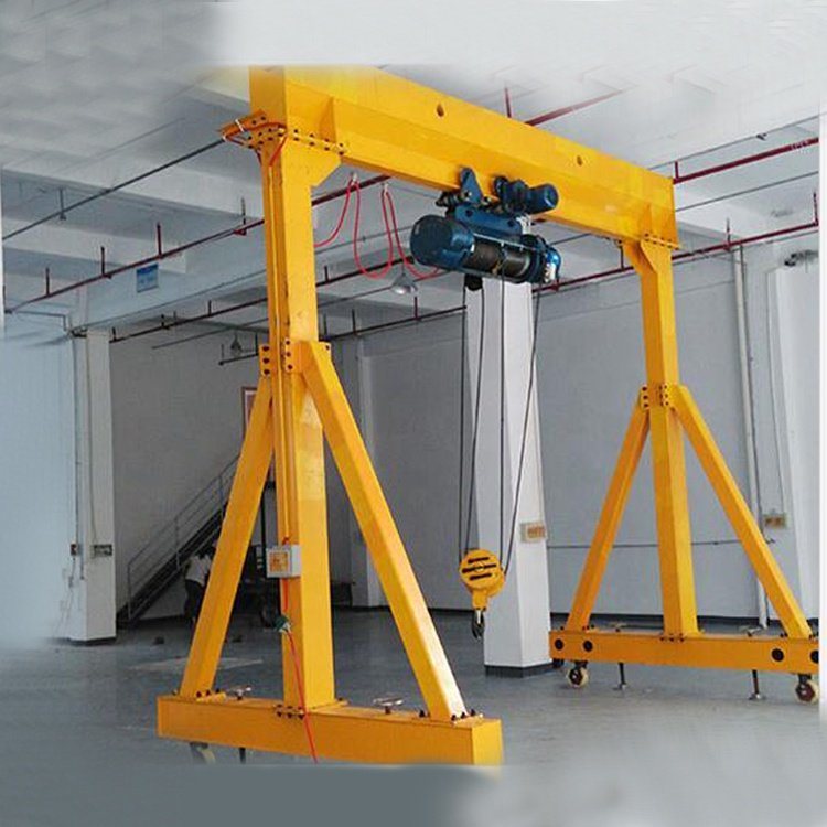 China 
                Aluminum Alloy Mobile Portable Gantry Crane with 4 Wheels for Workshop
             supplier