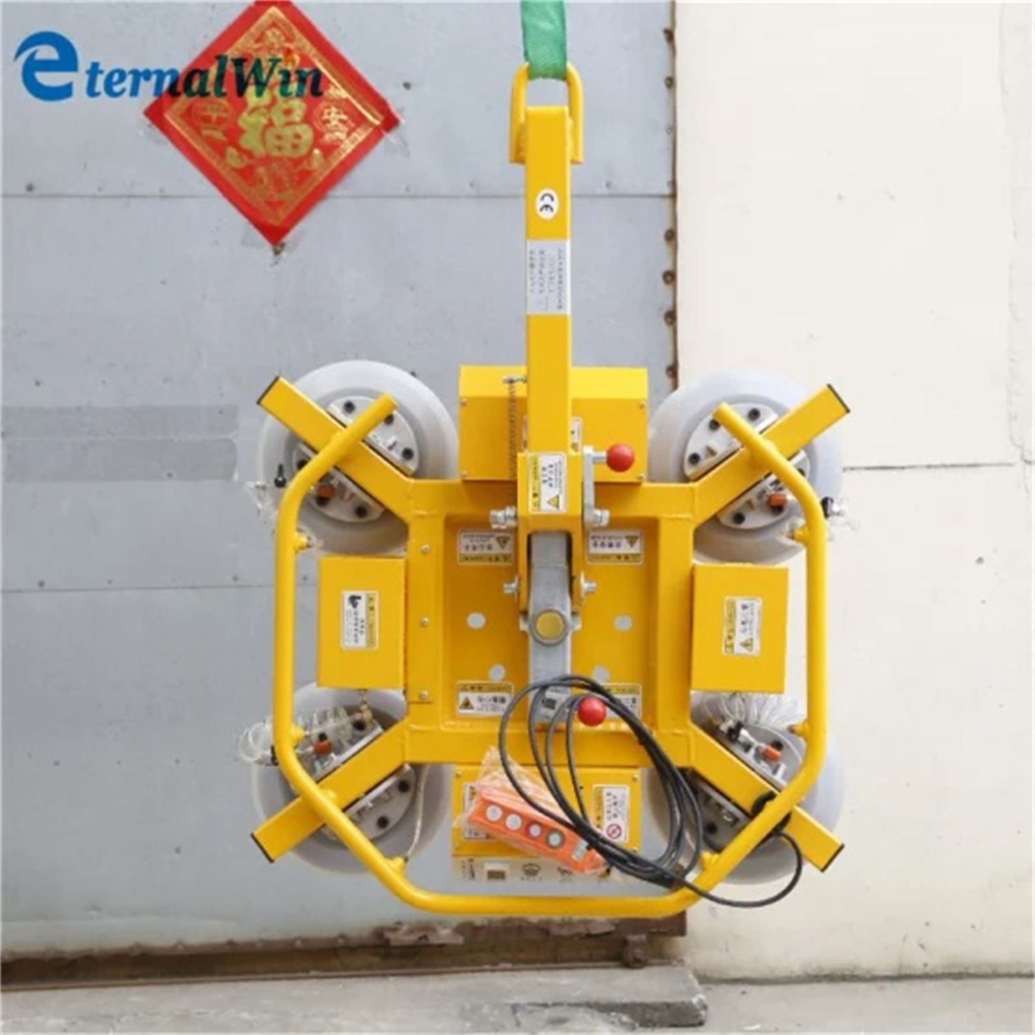 America Hotsale X Type Electric 400kg Glass Suction Cup Vacuum Lifter for Curtain Wall Installation and Plate Moving