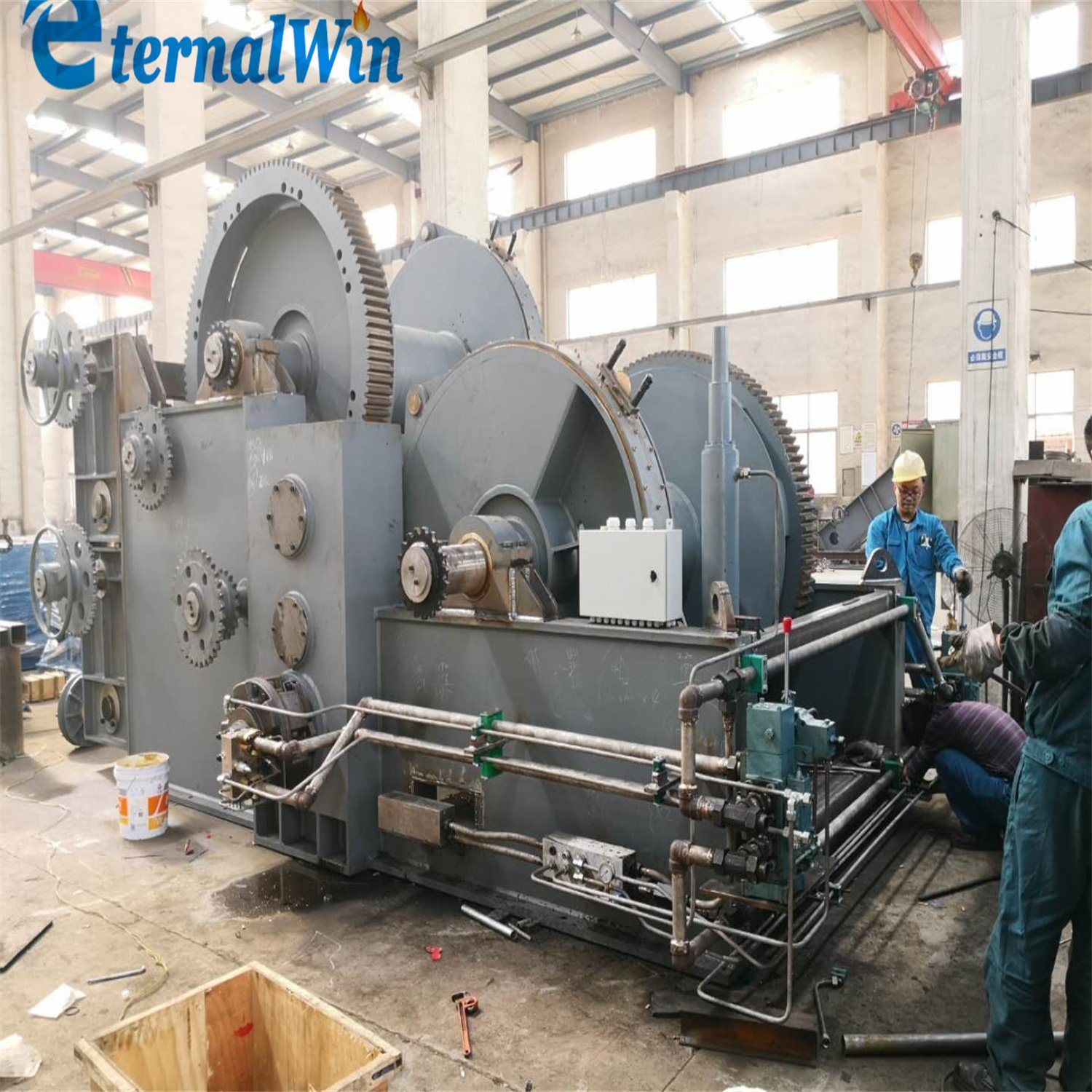 
                BV Approved Wire Rope Ship Deck Winches Automatic Marine Hydraulic Winch Customized Size
            