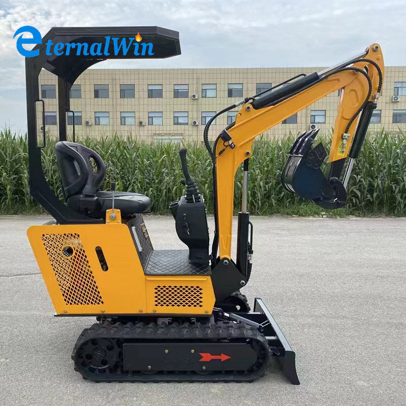 CE Crawler Type Diesel Engine Hydraulic Digging Machine 1t 2t Small Digger Micro Excavator Bucket for Sale