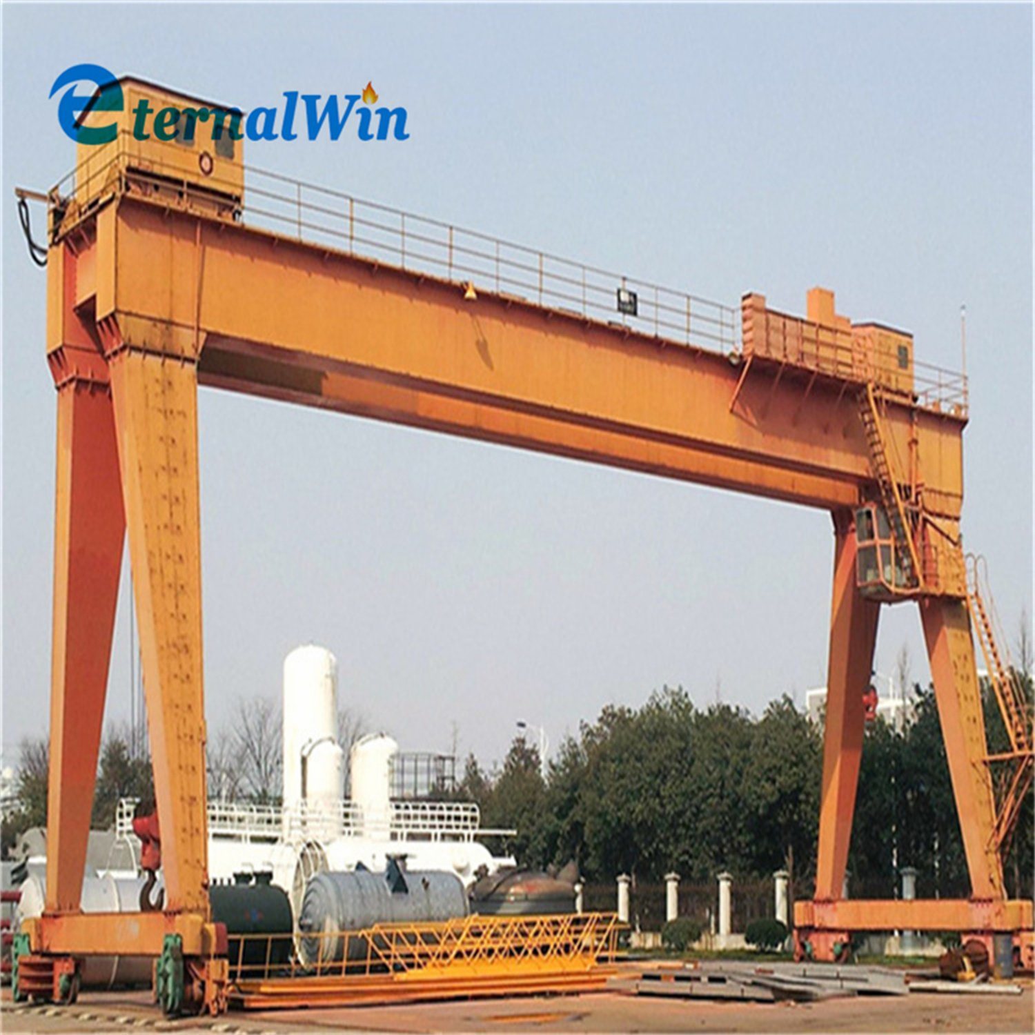 China 
                Cabin Control Heavy Duty Electric Double Girder Gantry Crane with Good Quality with Gantry Crane Wheel
             supplier