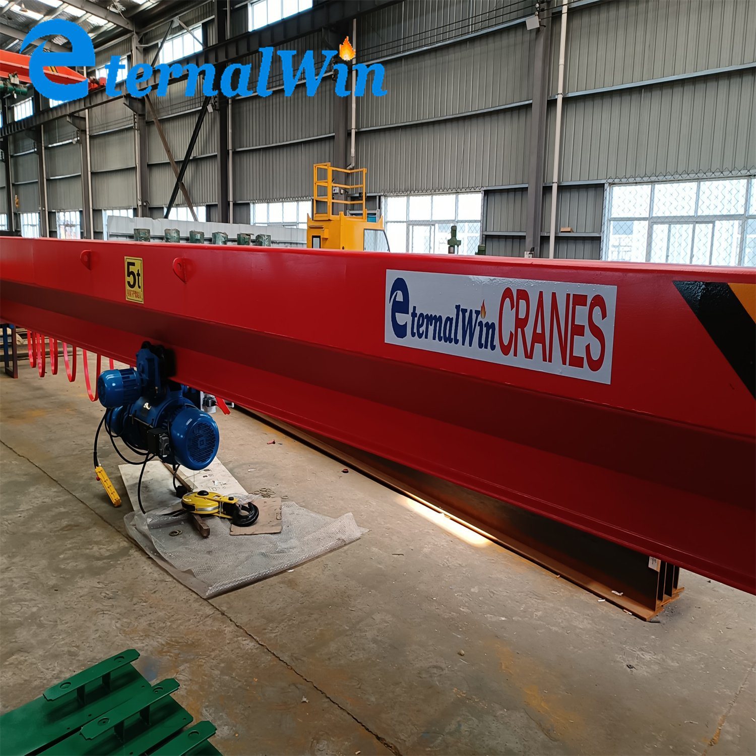 
                Chine 5 tonnes Monorail électrique simple poutre pont suspendu en déplacement Prix de la grue
            
