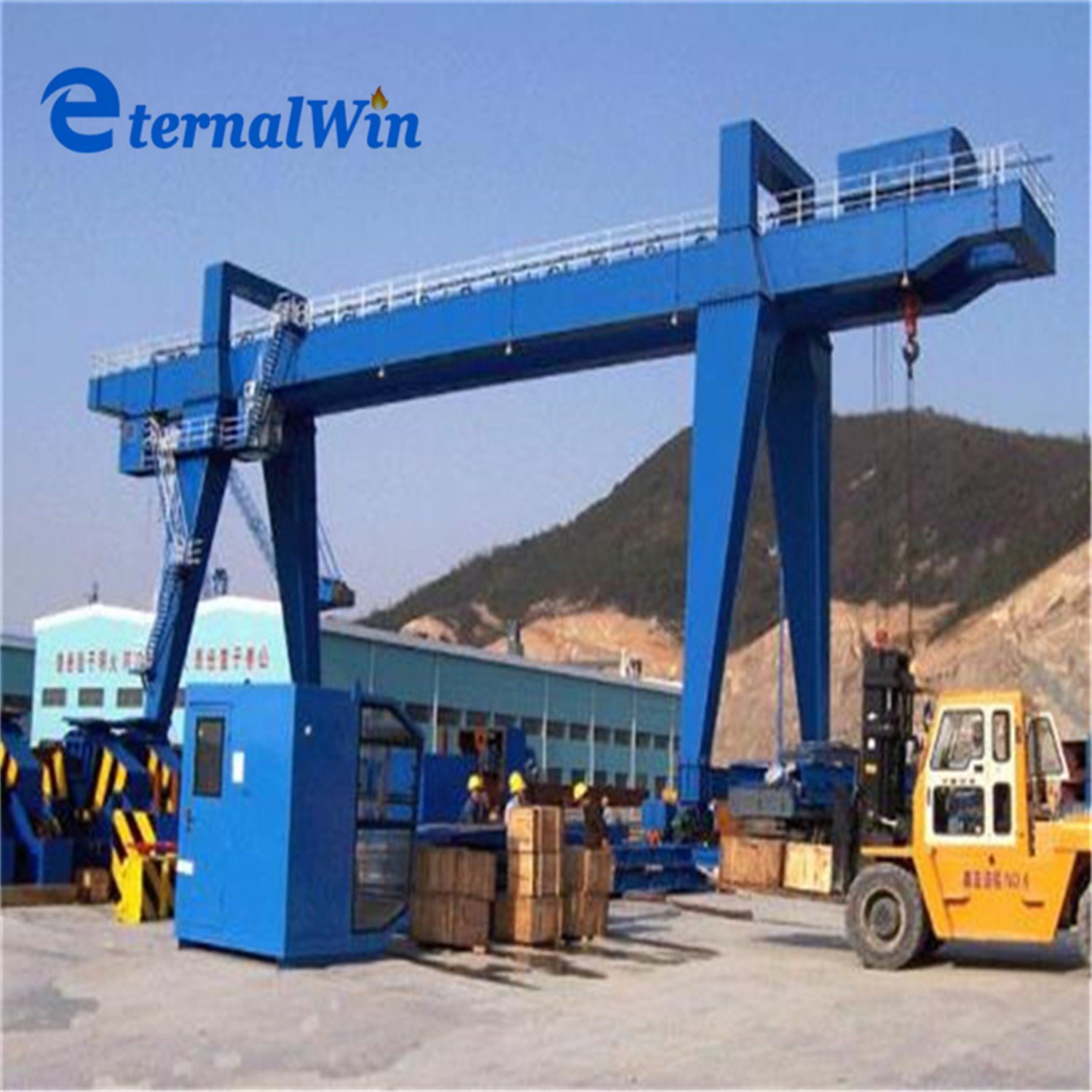 China 
                China Container Lifting 50 Ton 200 Ton Double Girder Gantry Crane for Sale
             supplier