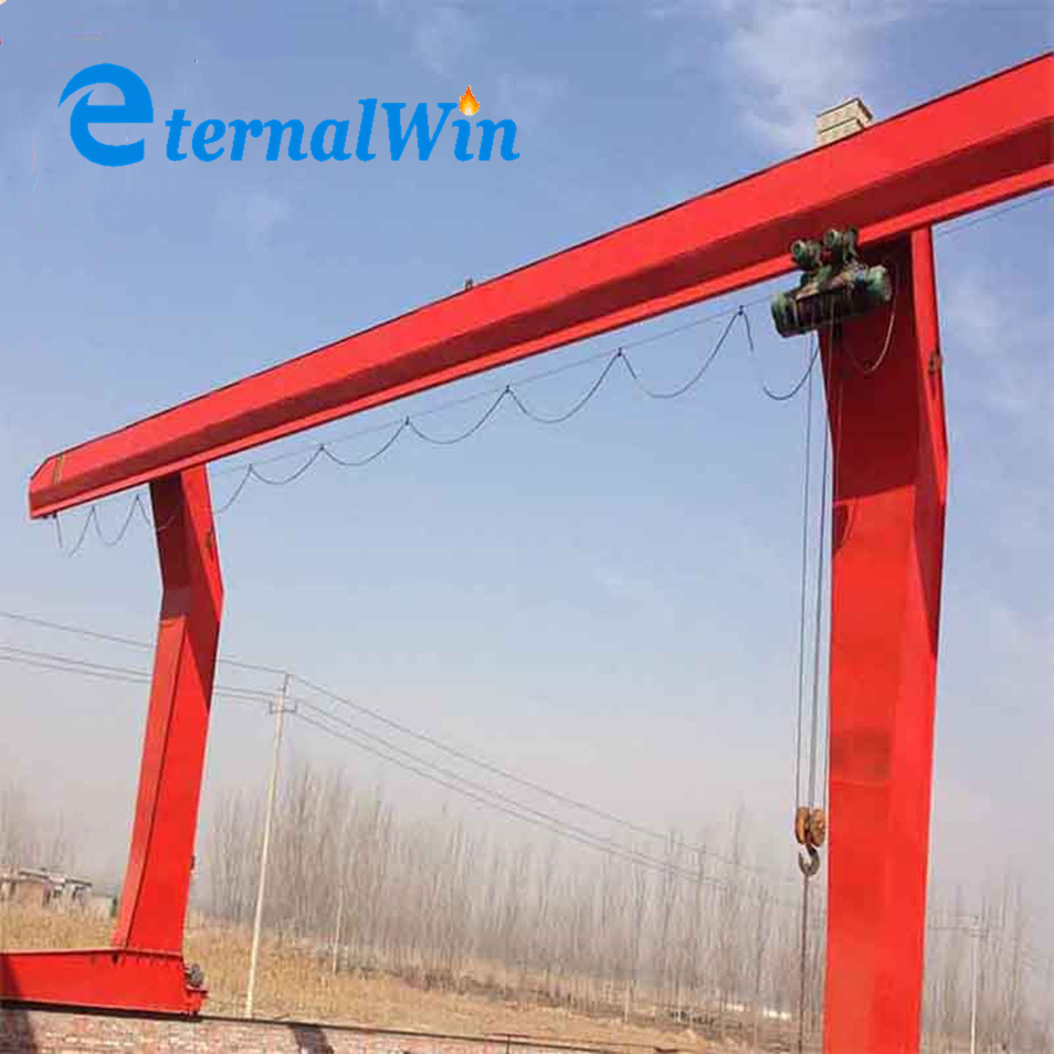 China Hot Sale Accept Customization Single Beam Gantry Crane Rail Mounted Gantry Crane